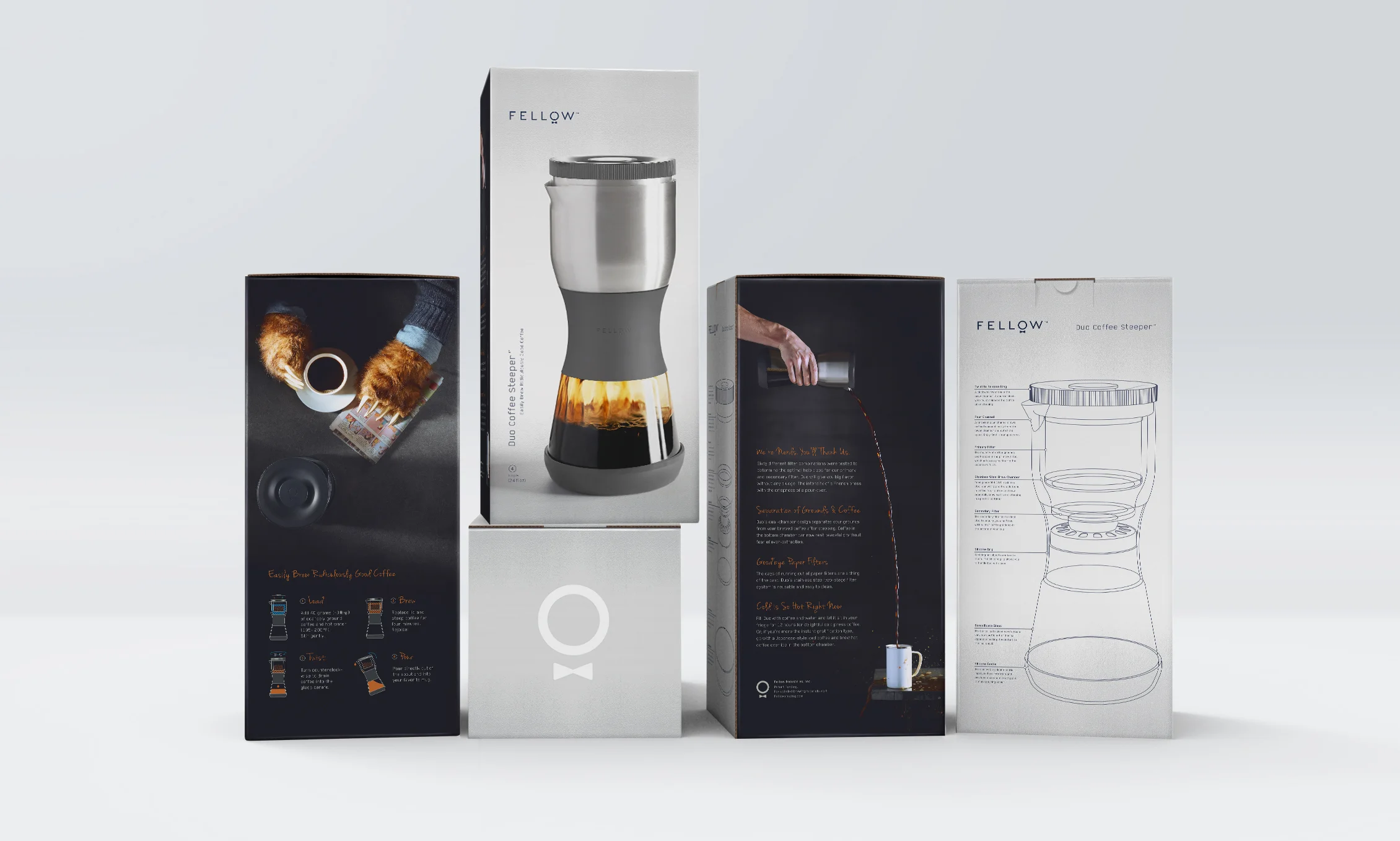 Fellow coffee duo steeper packaging lineup