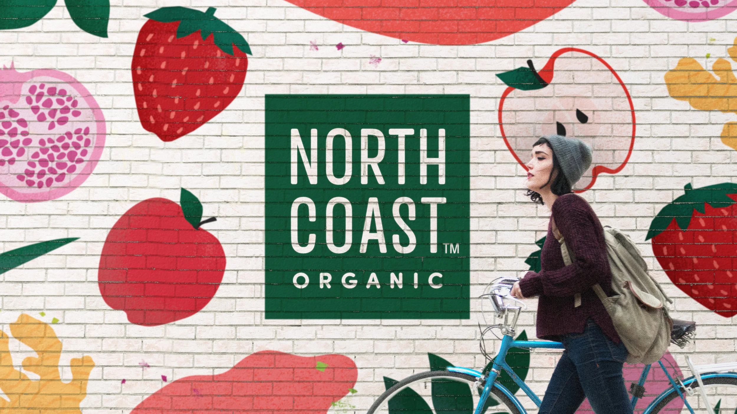 Northcoast organic wall graphic