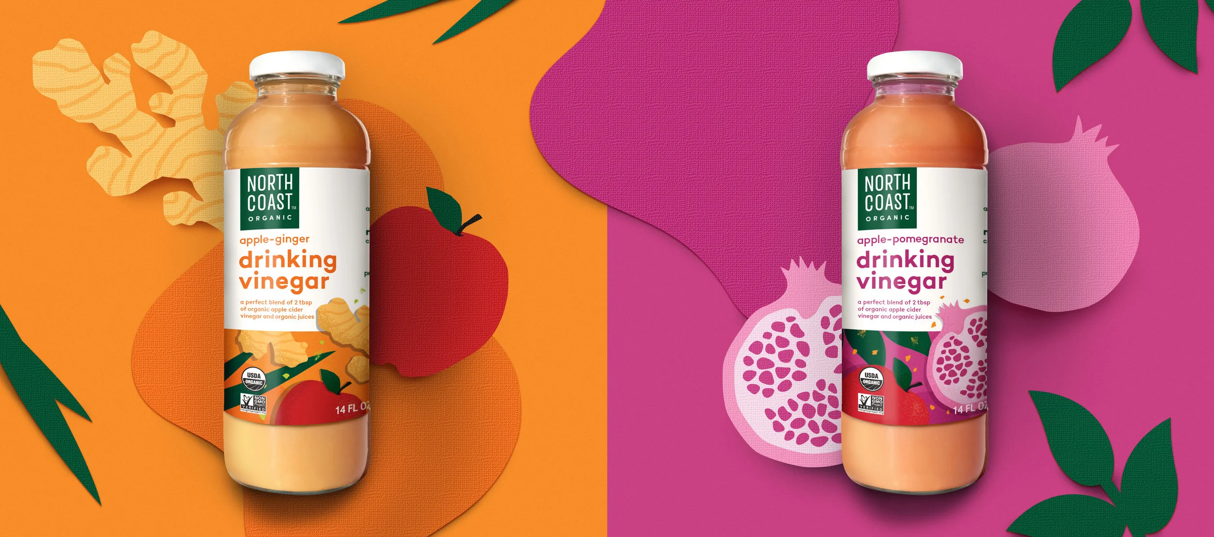 Northcoast organic packaging drinking vinegar