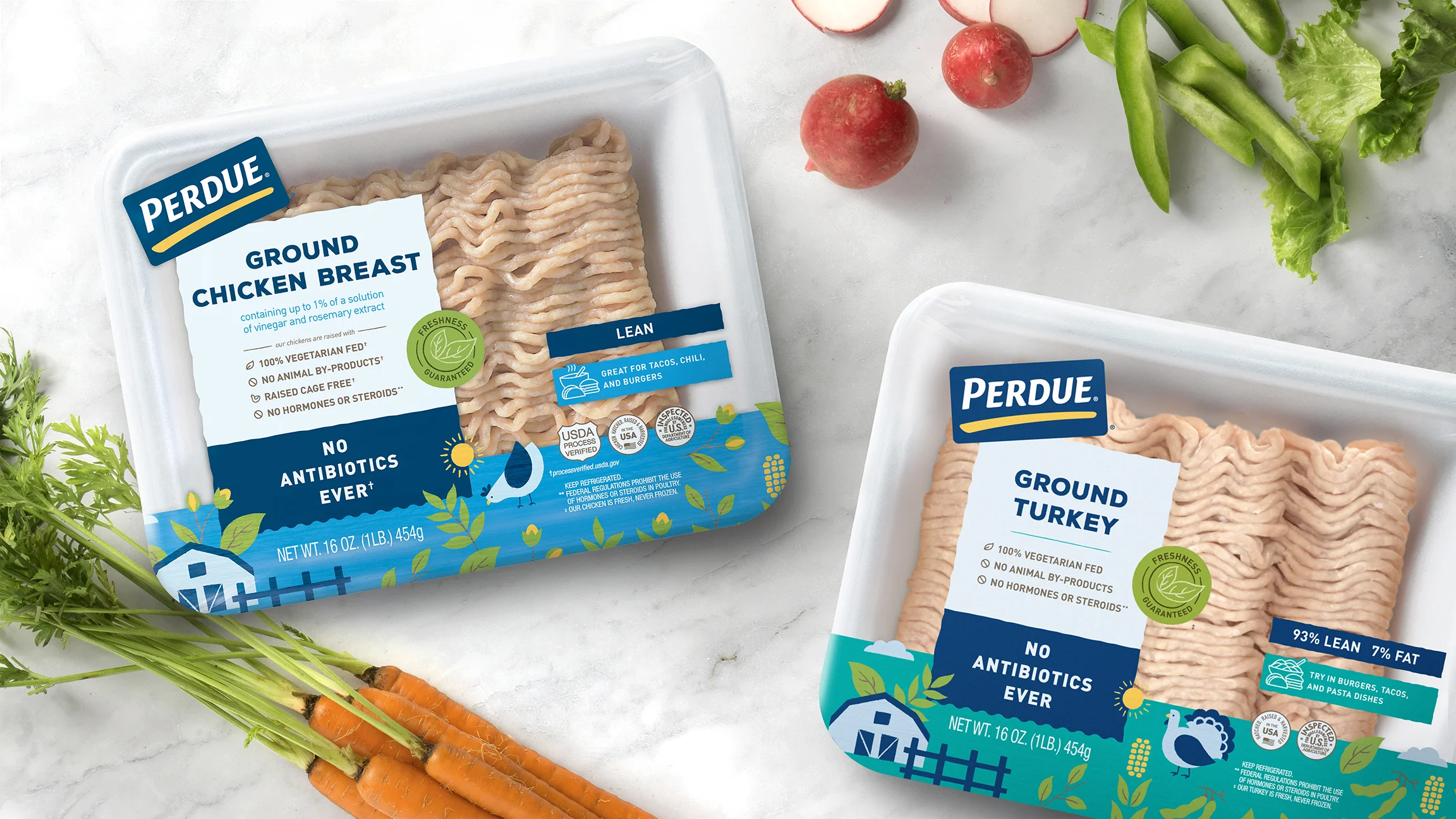 Perdue chicken packaging ground meat