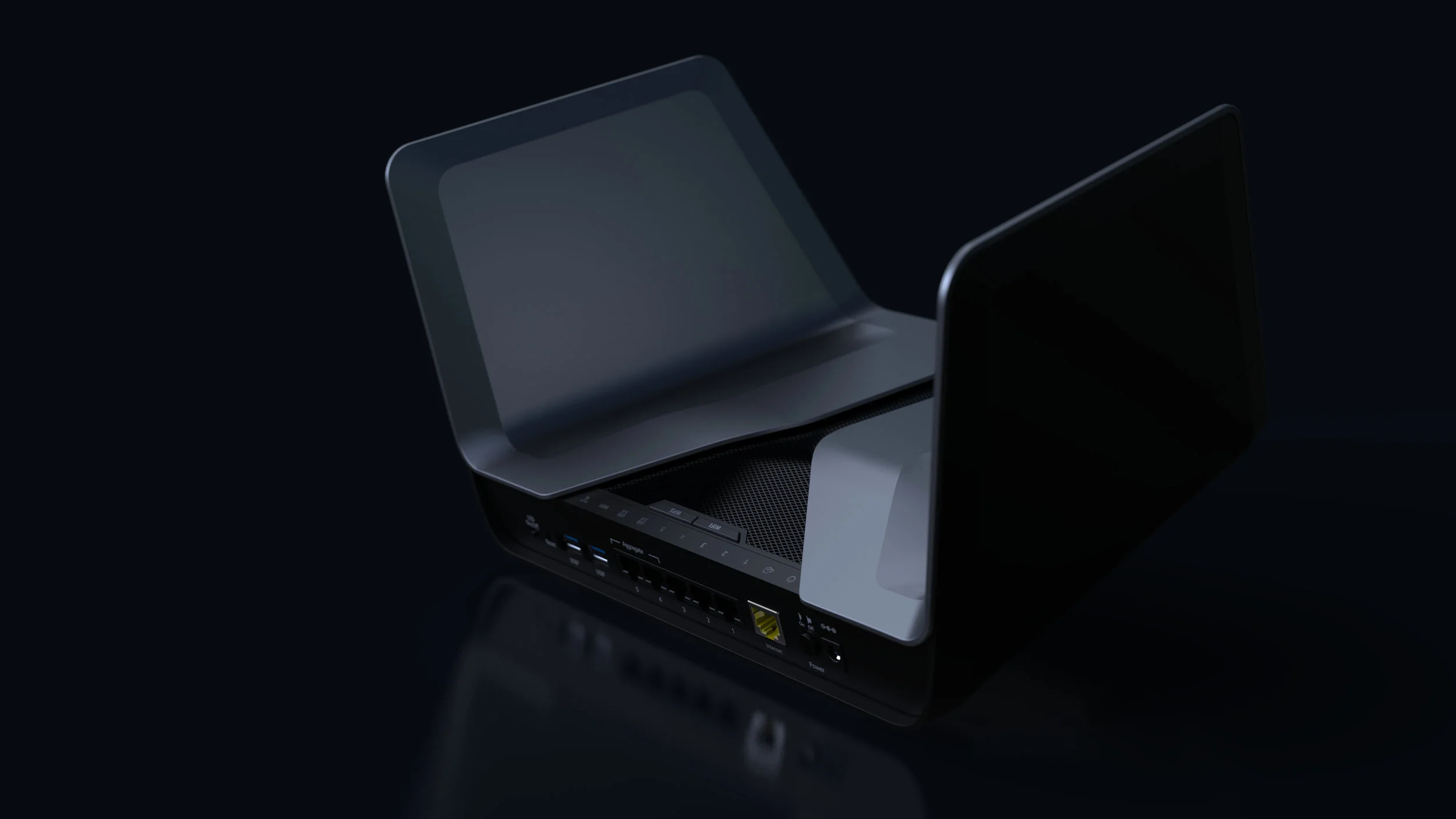 Netgear nighthawk rax80 back detail