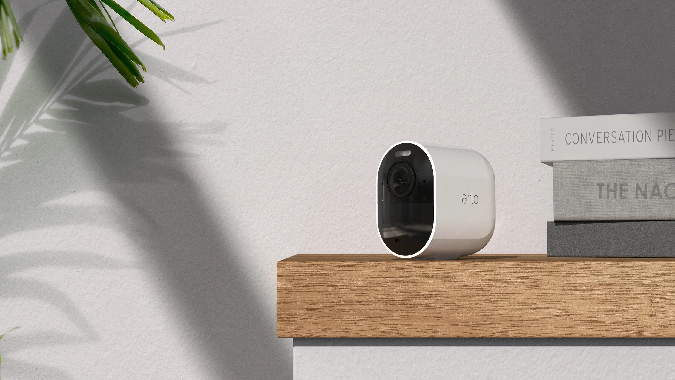 Arlo Ultra Three Quarter View On Shelf
