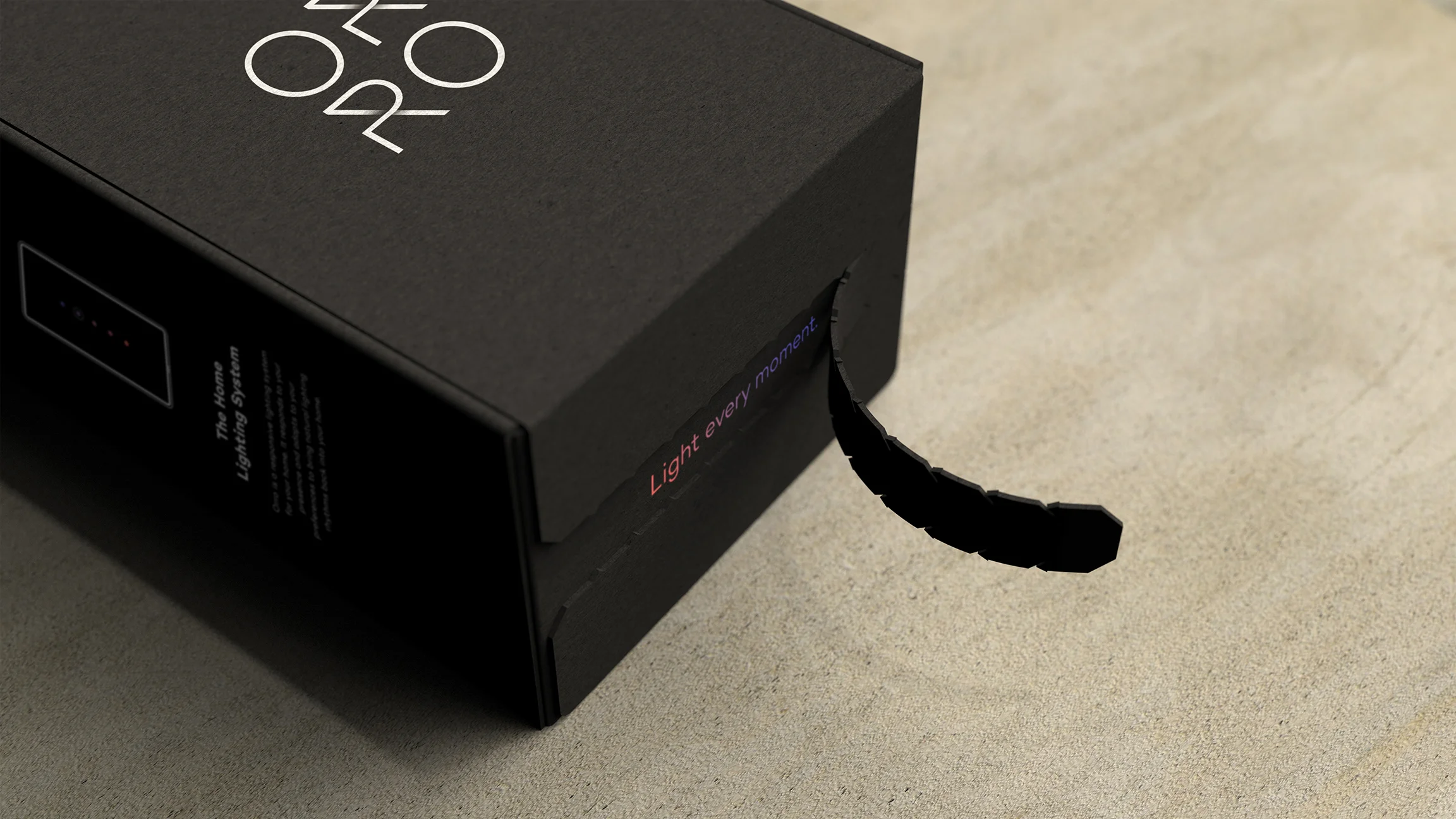 Orro packaging rip pull tab