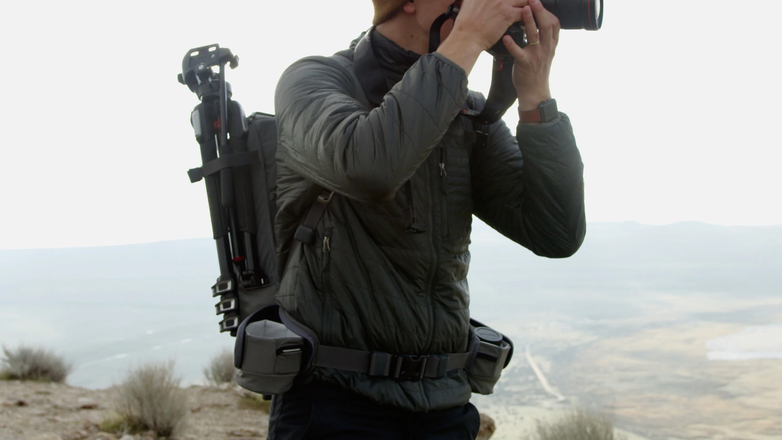 Holdland backpack in use photographer