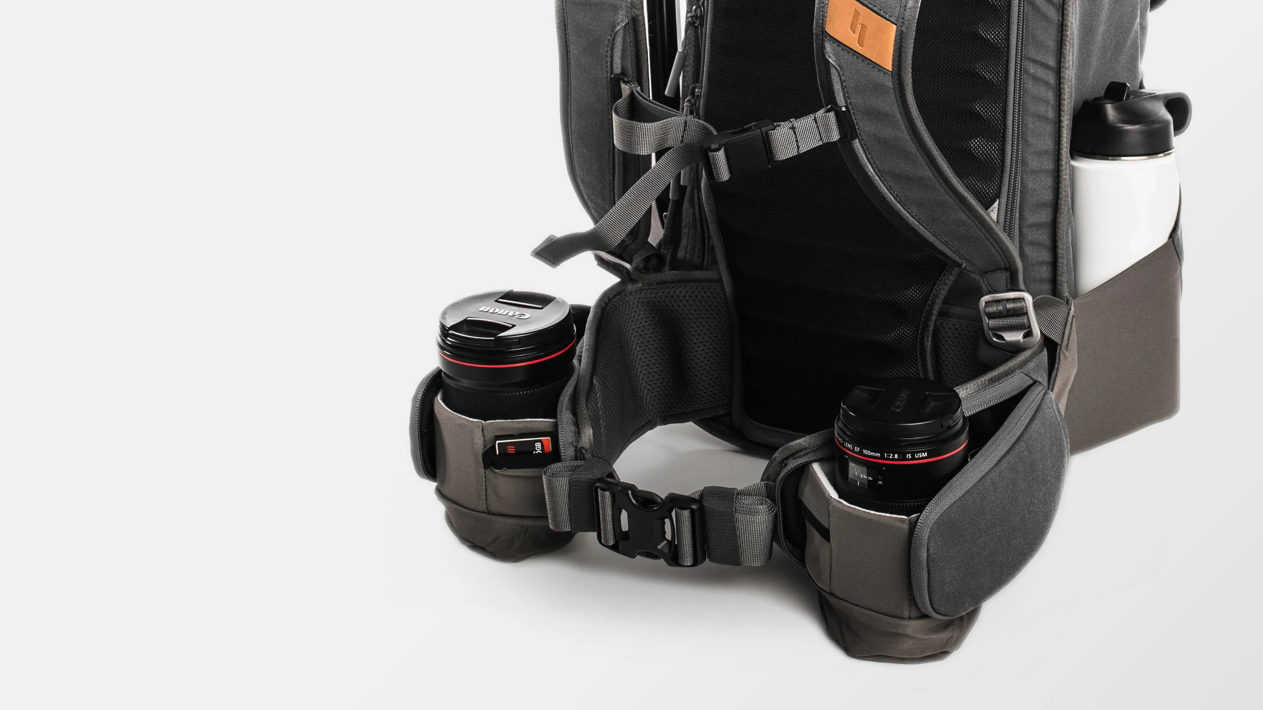 Holdland backpack detail front with lenses