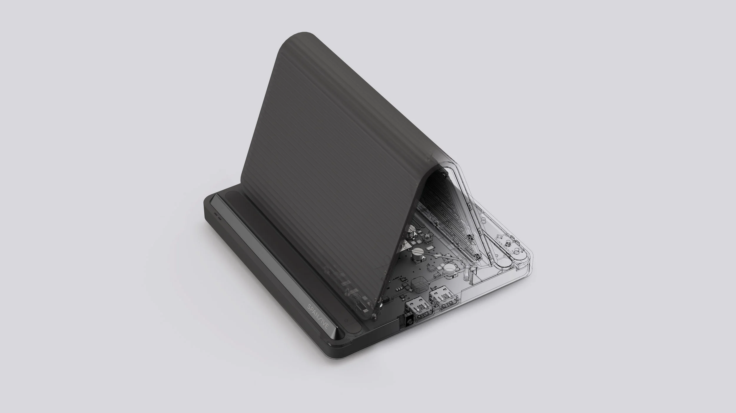 Spansive source charger cutaway