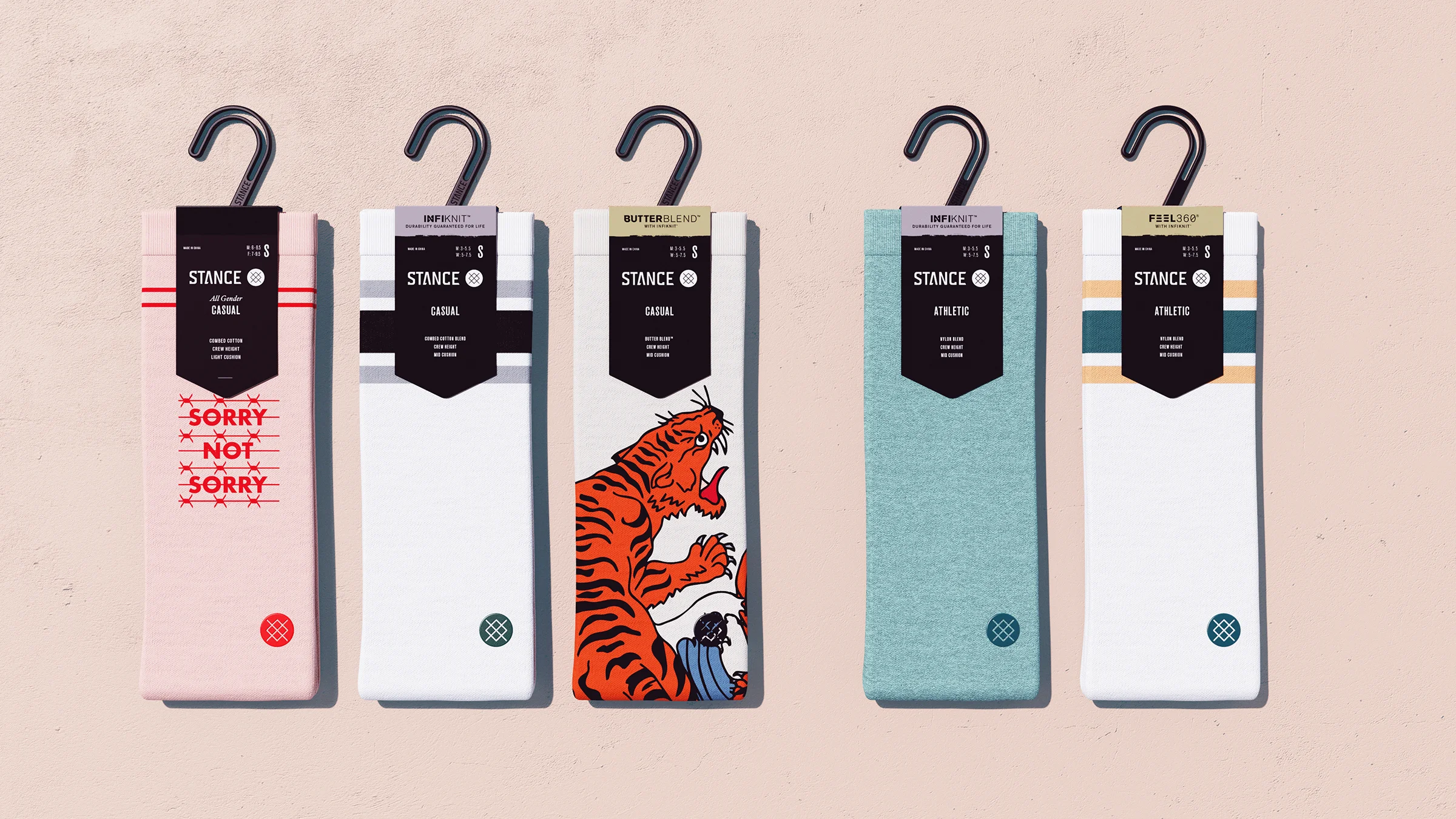 Stance Socks Packaging Lineup