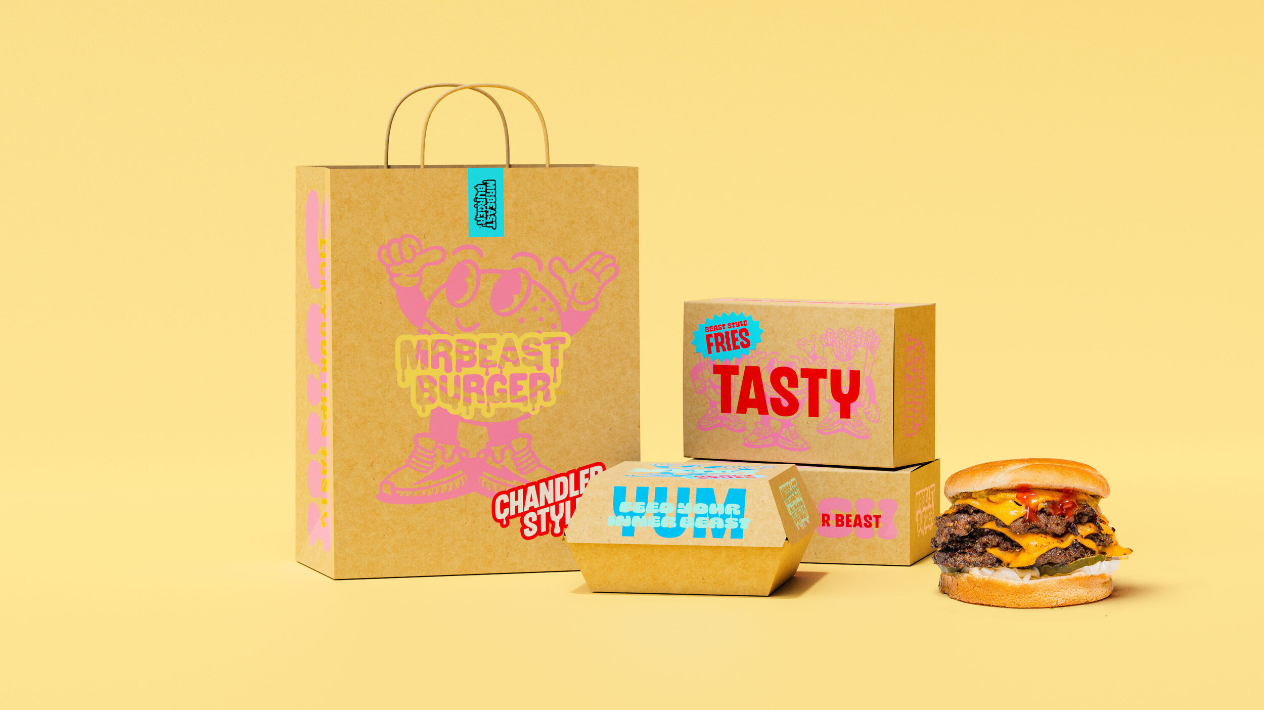 Burger Design French Fries  Fries packaging, Burger, Burger branding