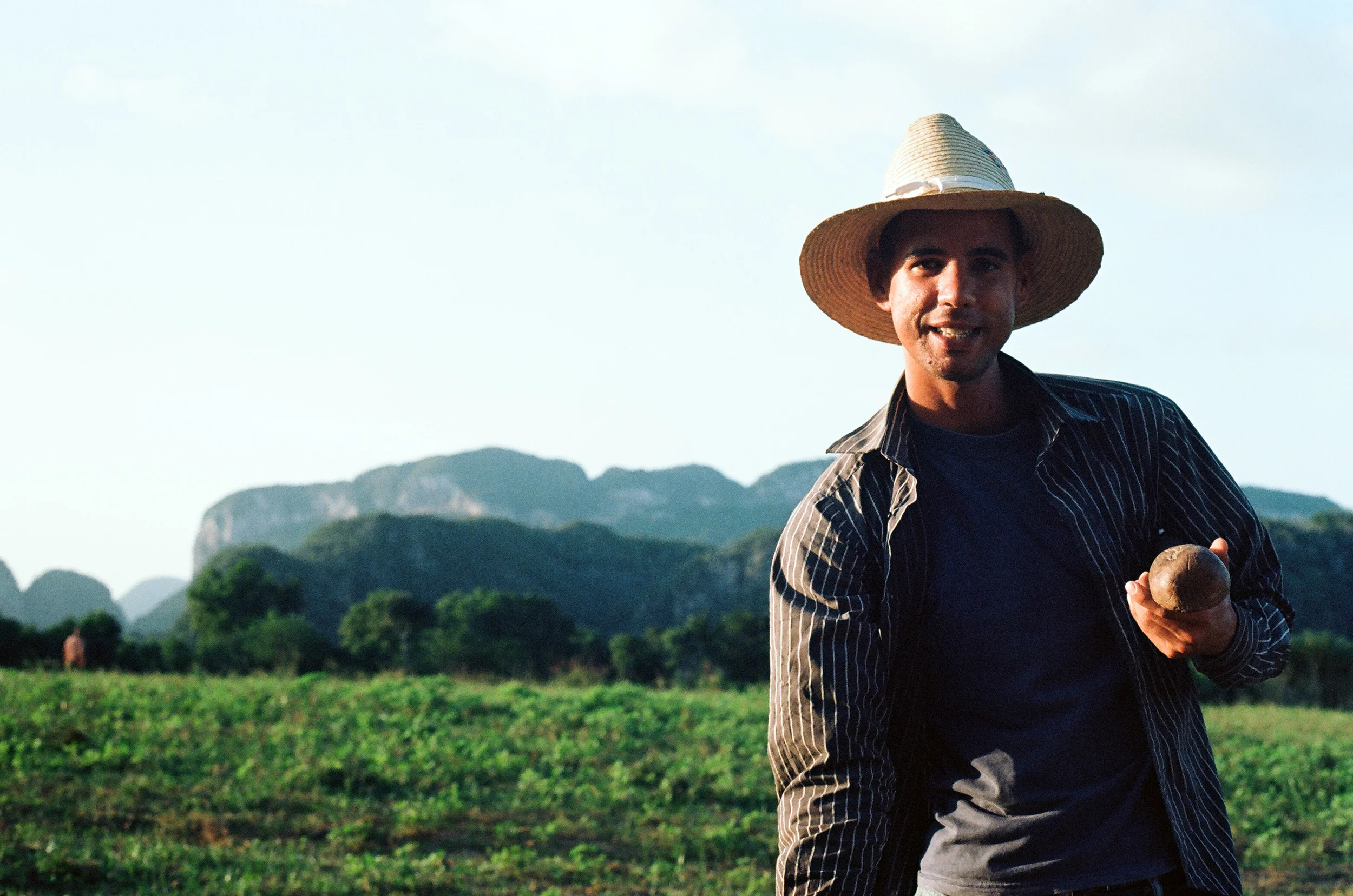 Coffee farmer National park/ farm in Viñales, Cuba. 35mm