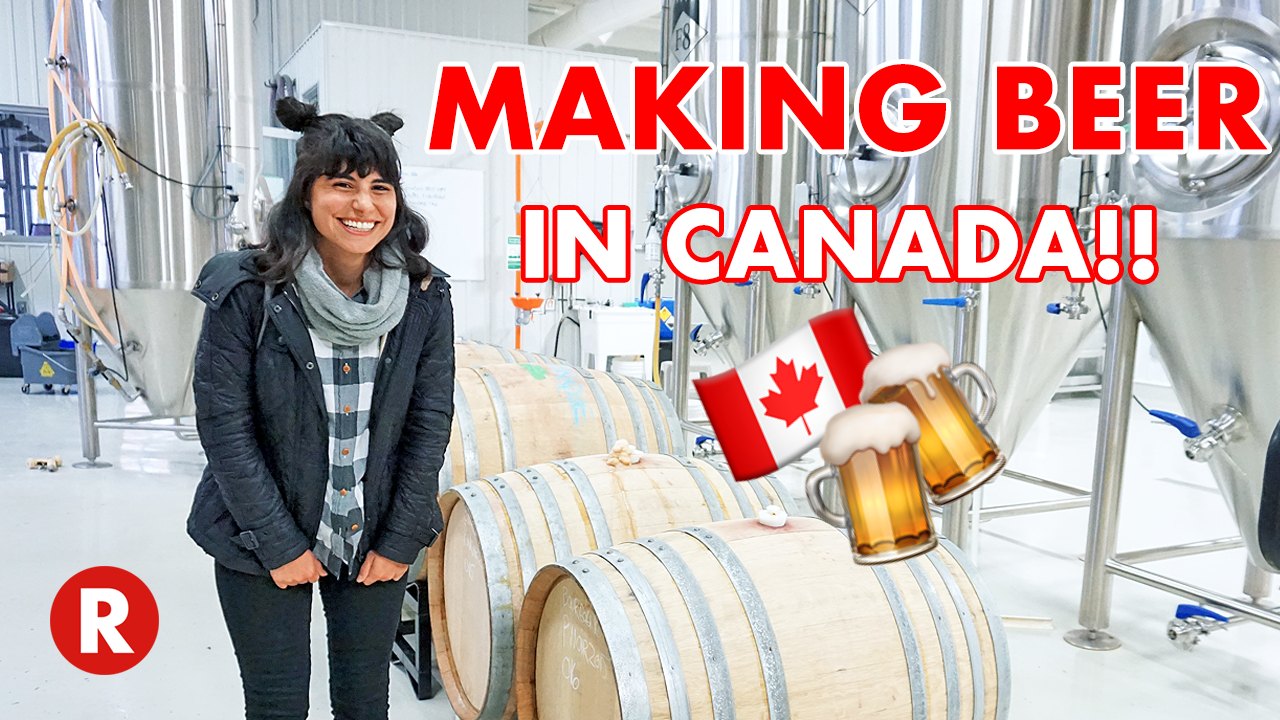 Making Beer in Canada at La Fabrique Microbrewery // Matane, Quebec // HI Canada