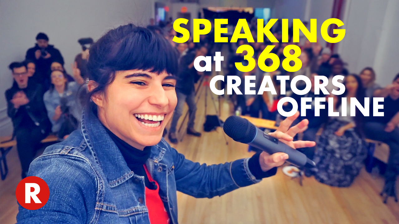 At Casey Neistat’s 368 Creator Space in NYC!!! // Speaking at Creators Offline
