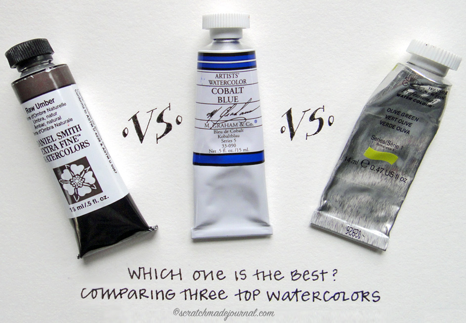 Comparing 3 Top Watercolor Brands Scratchmade Journal - What Are The Best Watercolor Paints To Use