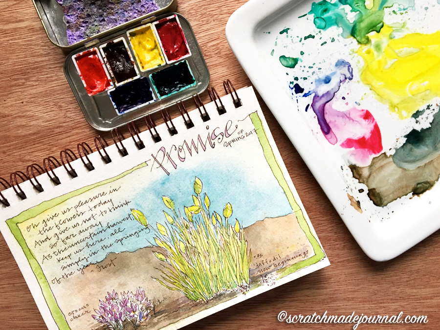 honestly very impressed by this palette #watercolor #painting, grabi  watercolor pad