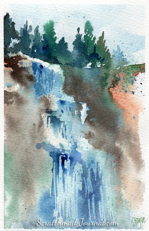 A Waterfall Worth The Hike Scratchmade Journal