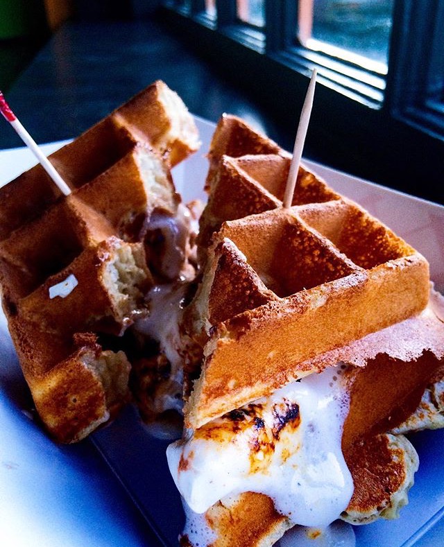 Fud @ Salud S'mores Waffle Sandwich