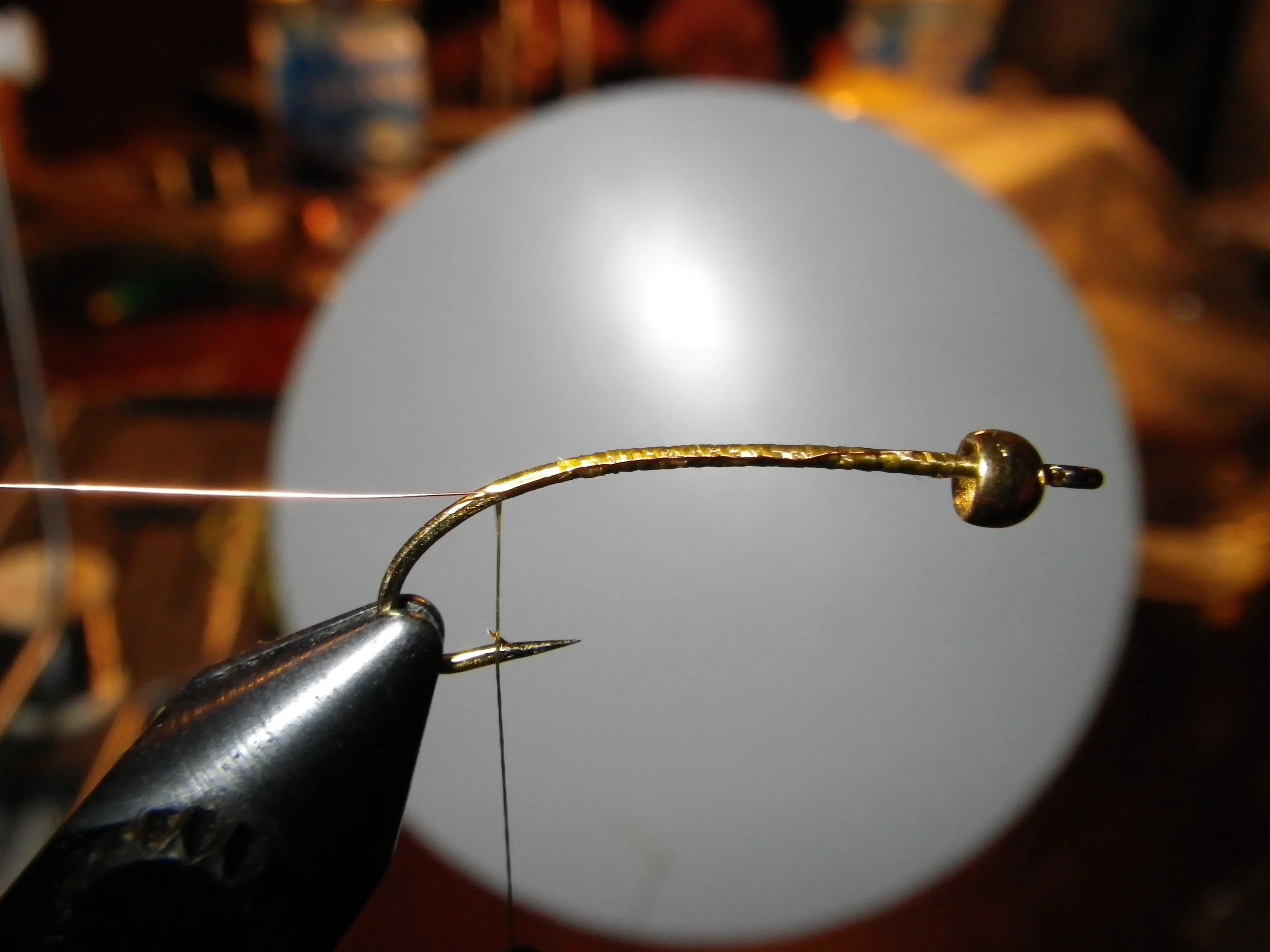 Tie in gold wire