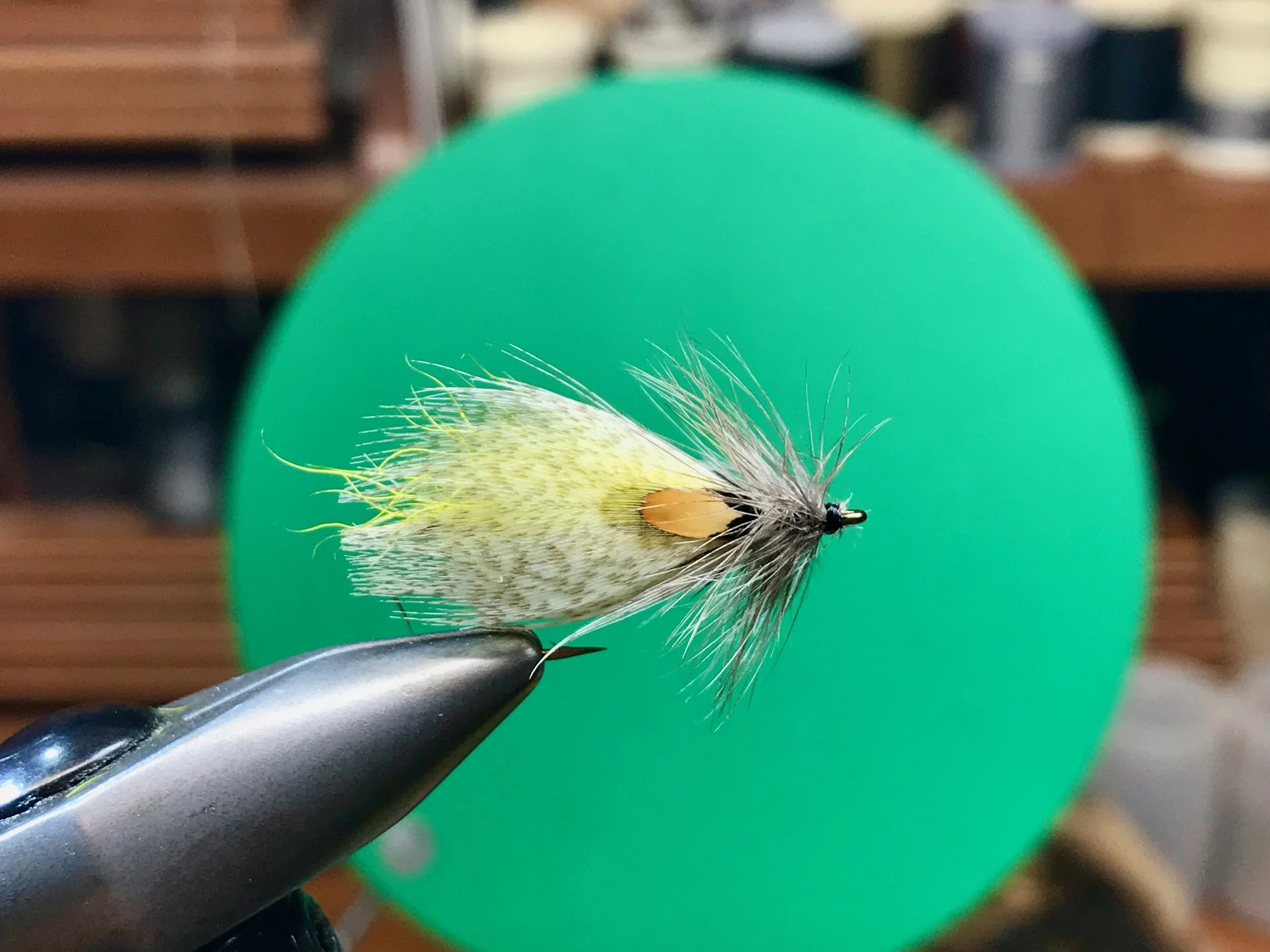 Hornberg Special tied with calf tail wing and soft hen hackle.