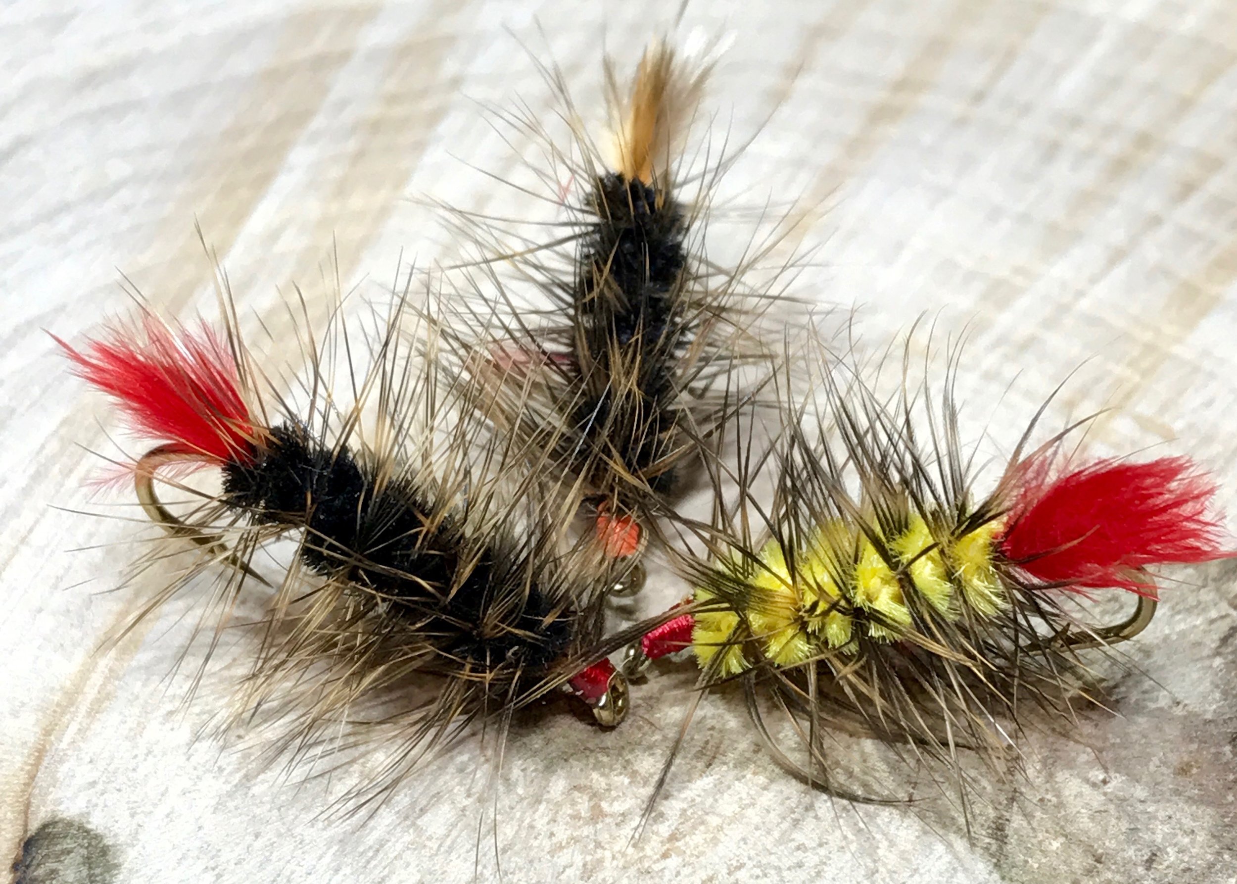 12 Grey Fly Fishing Mop Flies Ice Jigs # 10 Mustad Hooks Trout Panfish Bluegill 