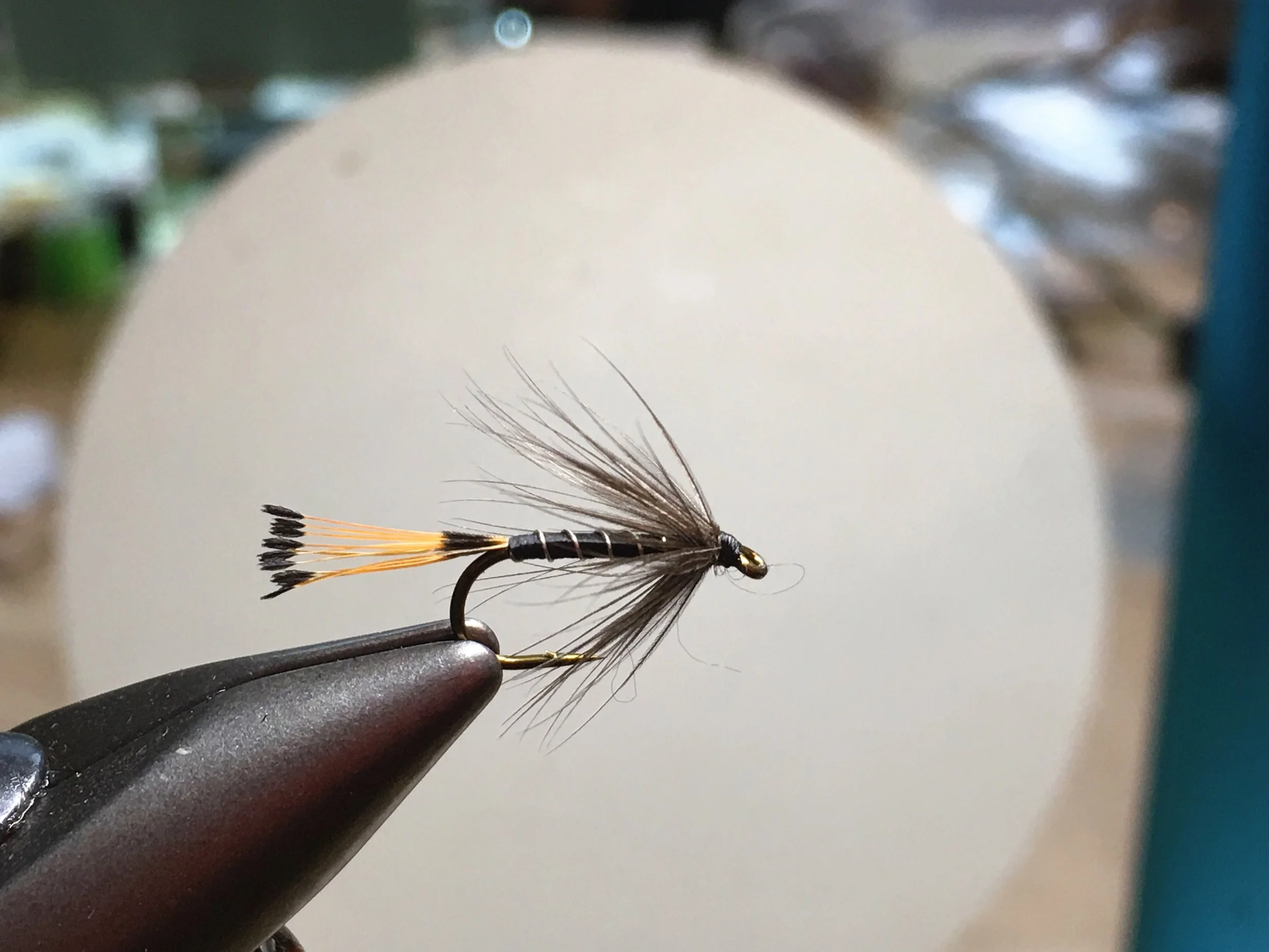 The traditional Black Pennell Wet Fly.