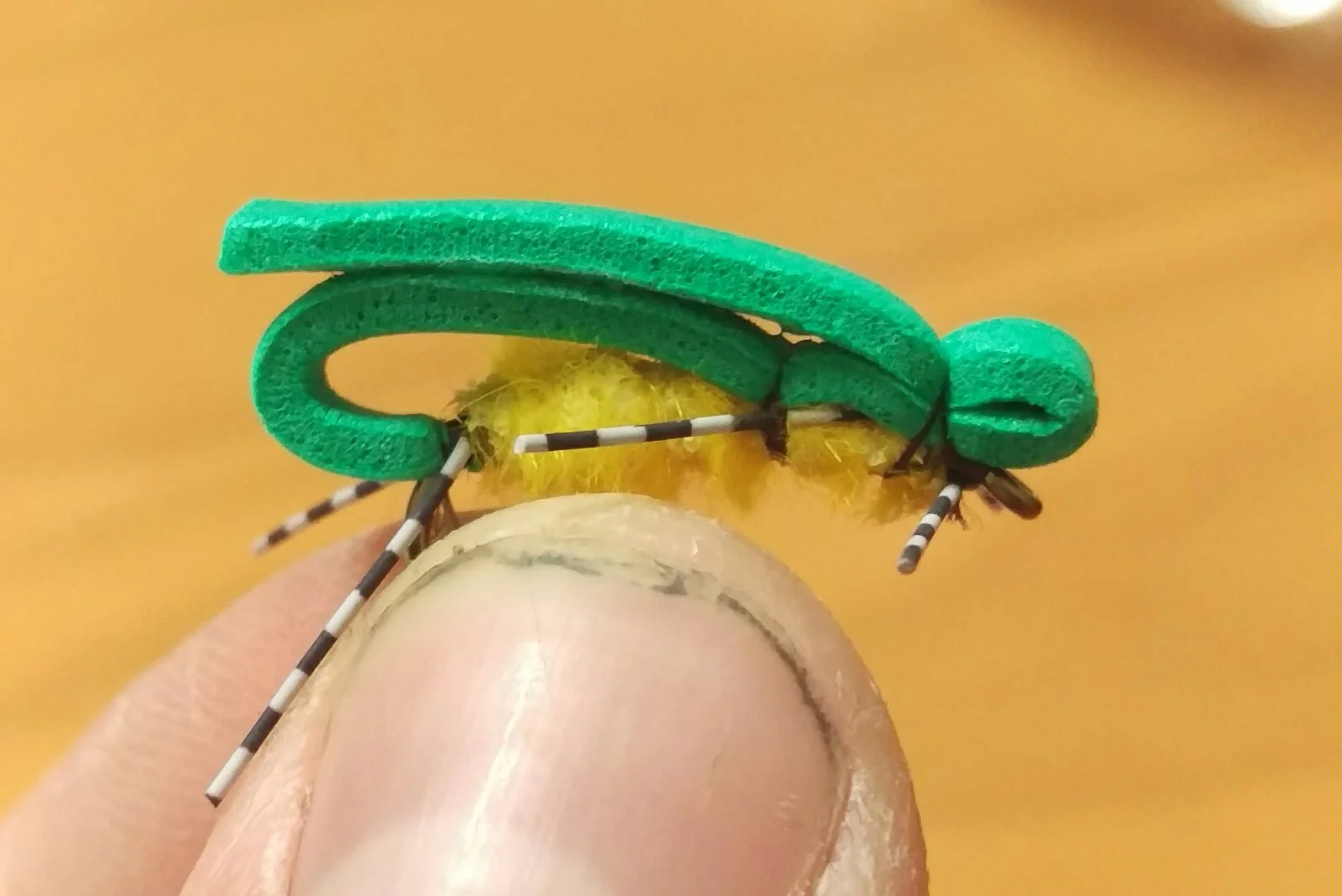 The Wicket Cricket in hopper colors.