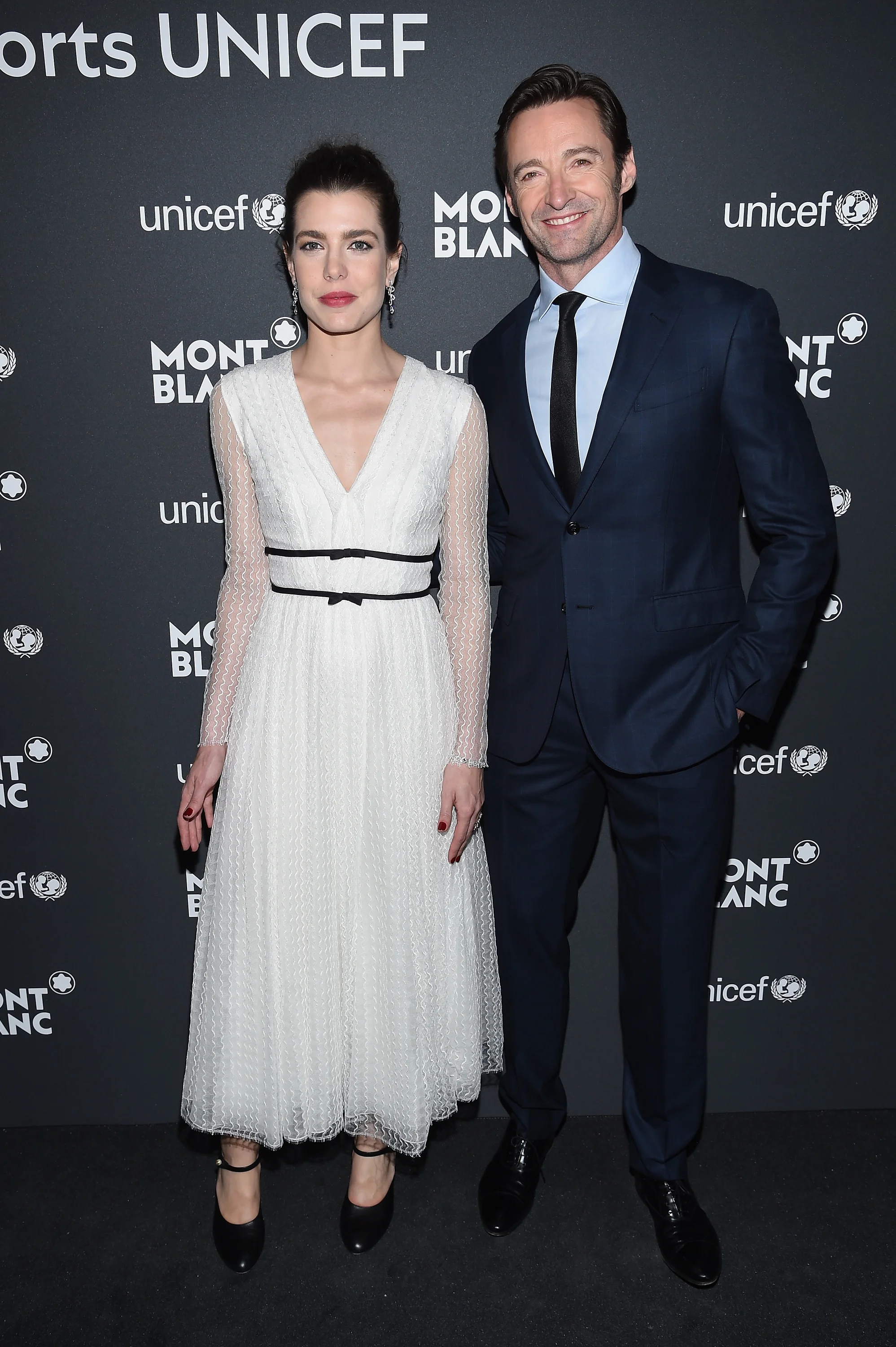 Charlotte Casiraghi y Hugh Jackman
