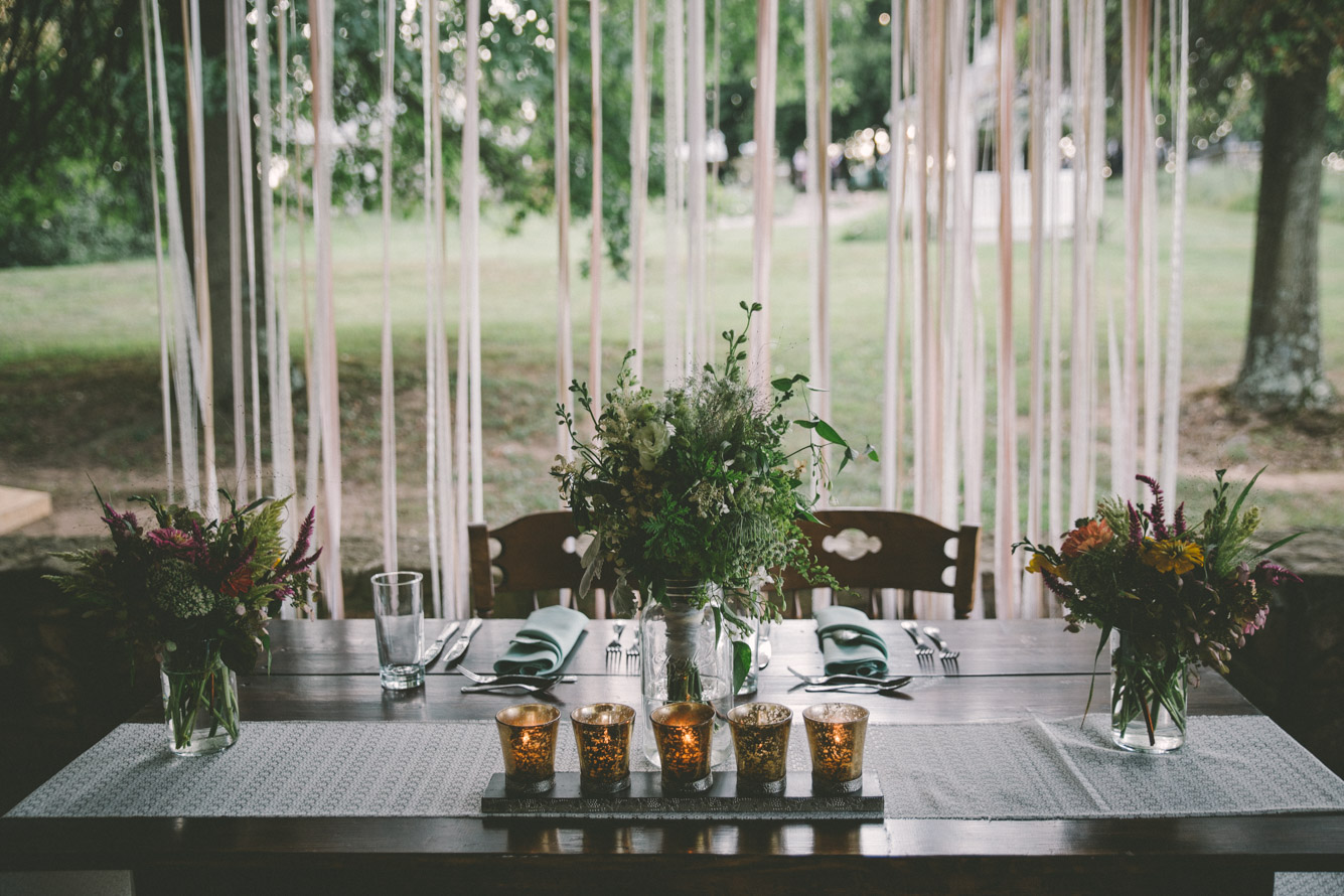 rustic wedding decoration bride and groom table.jpg