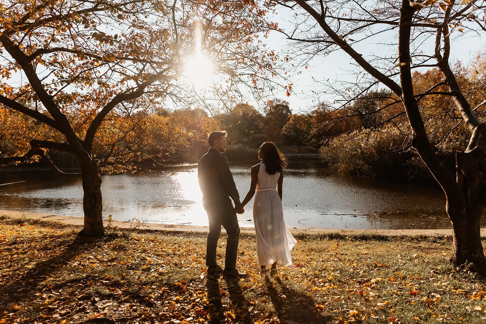 Intimate Fall Patterson Park Engagement Session | Baltimore, MD