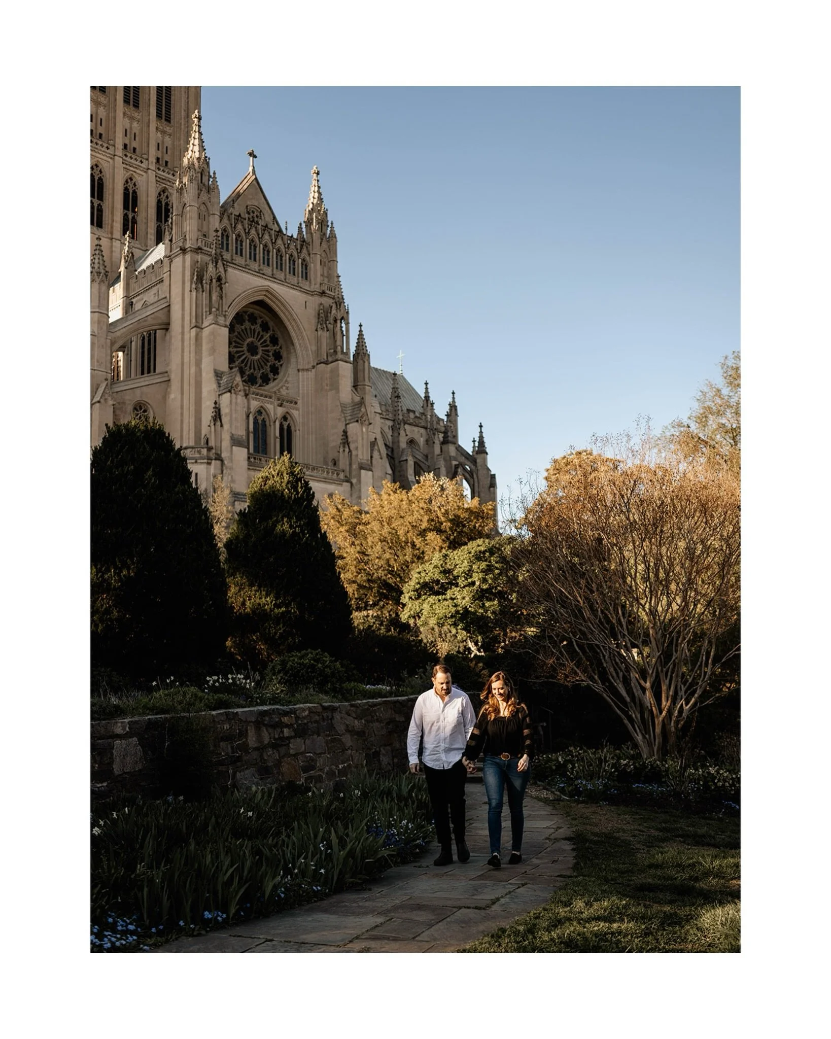 Step one: meet at the National Cathedral. 

Step two: pretend we&rsquo;re in a small European garden for an hour.

Step three: walk to the nearest bar and toast to the fact that you&rsquo;re getting married. A solid blueprint, if you ask me.

Photos 