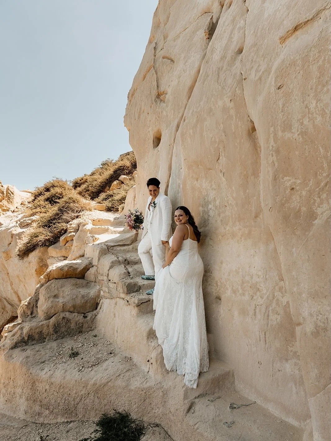 Happy Pride Month! 🏳️&zwj;🌈 
I can&rsquo;t even believe exactly one year ago I was in Malta photographing the most incredible elopement!
I li te rally had the time of my life and am so grateful to Skye and Jessica for trusting me to fly overseas to