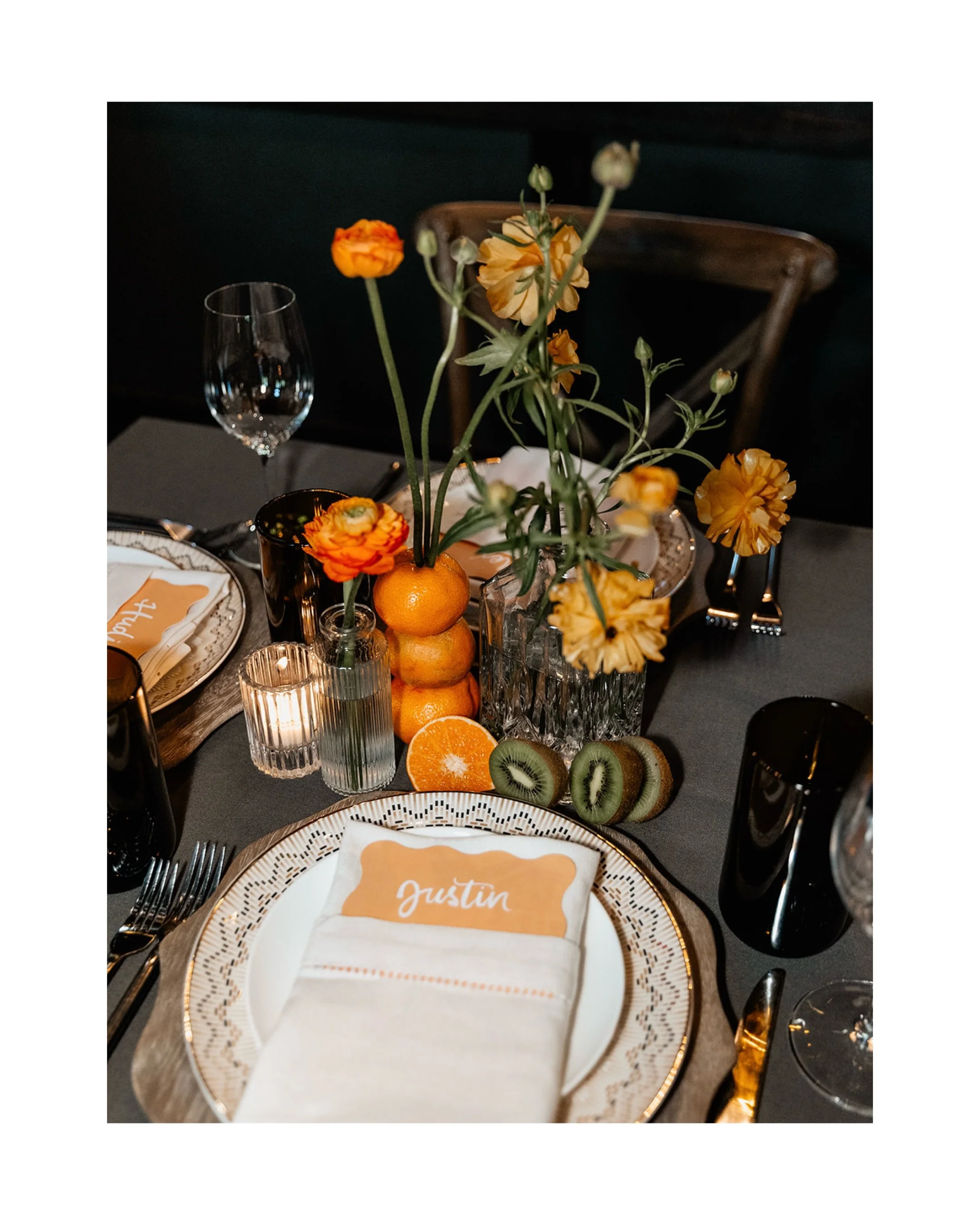 Friendly reminder that you are allowed (encouraged, actually) to eat your own wedding dinner. 

Sit down. Take a breath. Look around the room. This is the part where it all starts to sink in that you actually pulled this off.

I love a loud, happy re