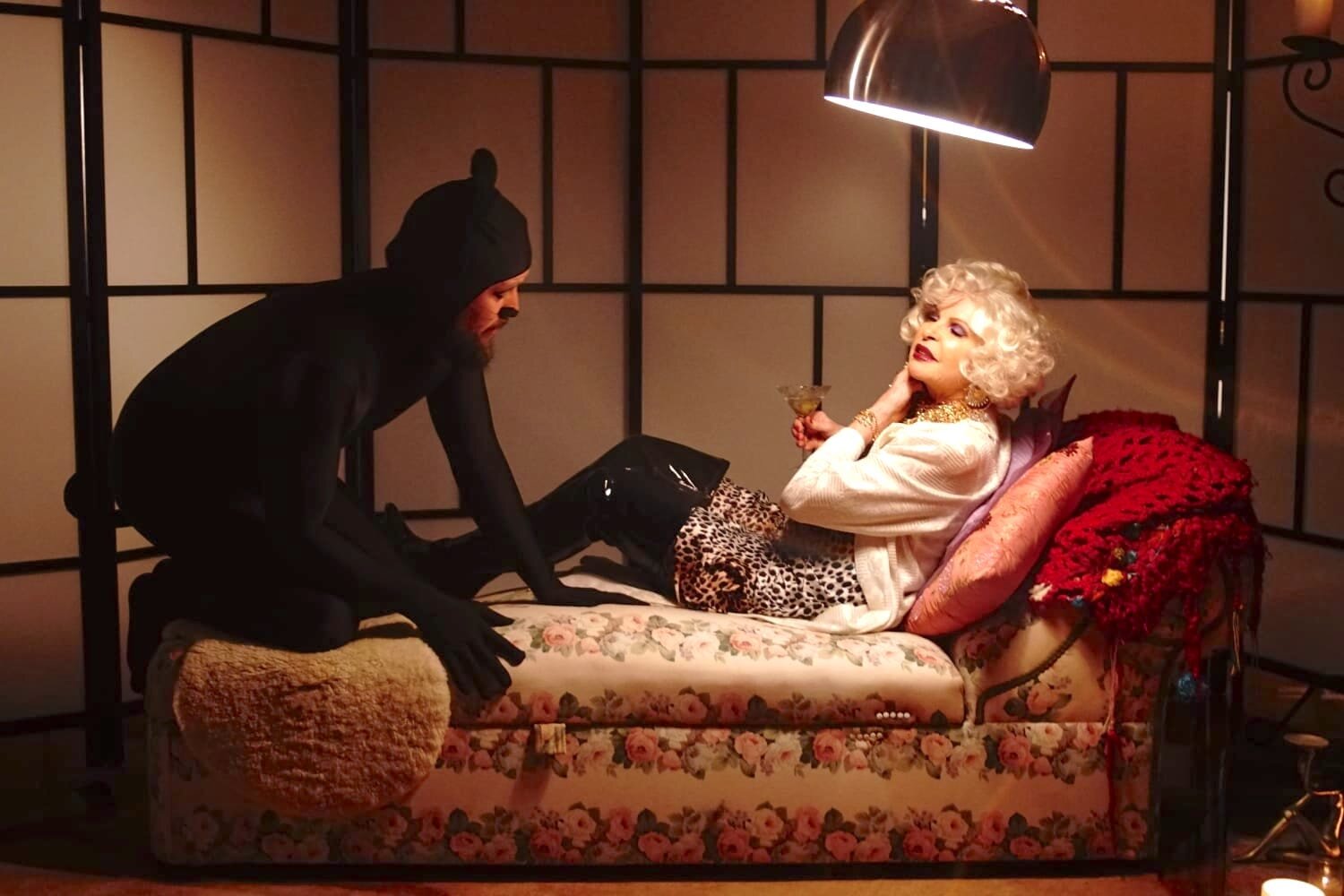 With my Co - Star Marcus Hensley inb Film "Meow Bow Wow"