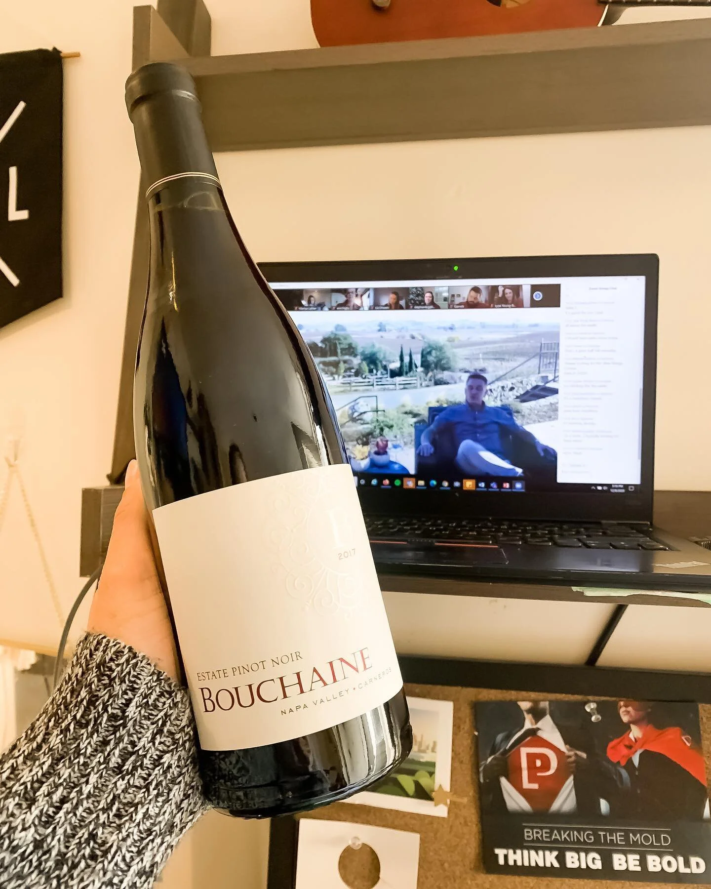 Wine + Work = Epically fun work meeting 🍷👩&zwj;💻👍 I mean, who else stays on an extra 30 min for work on a @zoom call?! WE DO! Thank you so much to @perficient and @bouchaine_vineyards for putting together this virtual wine tasting. I may not be a