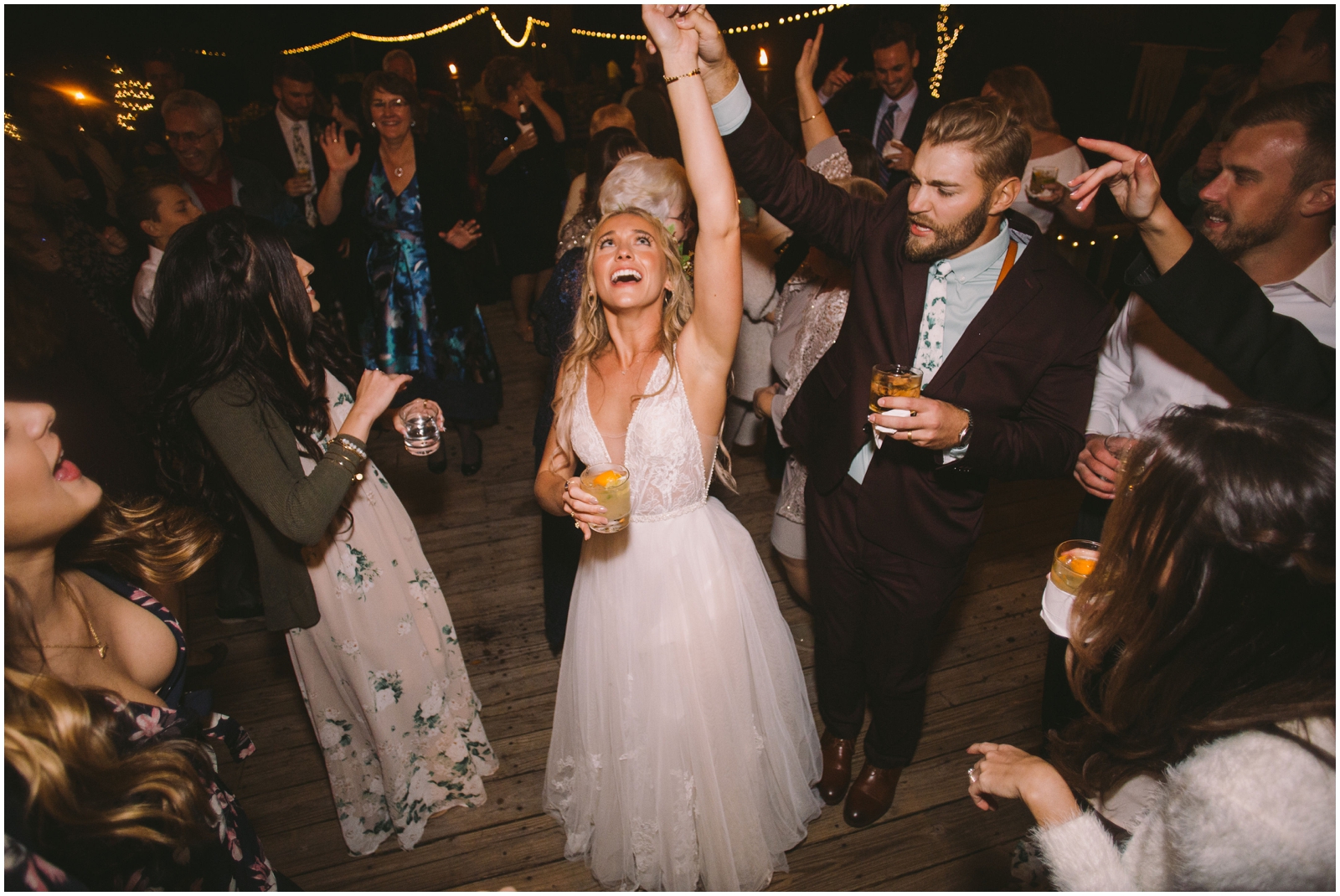  Bride and groom dancing 