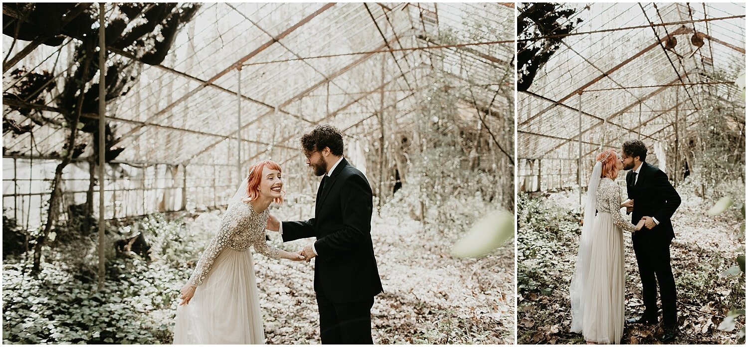  bride and groom’s first look 