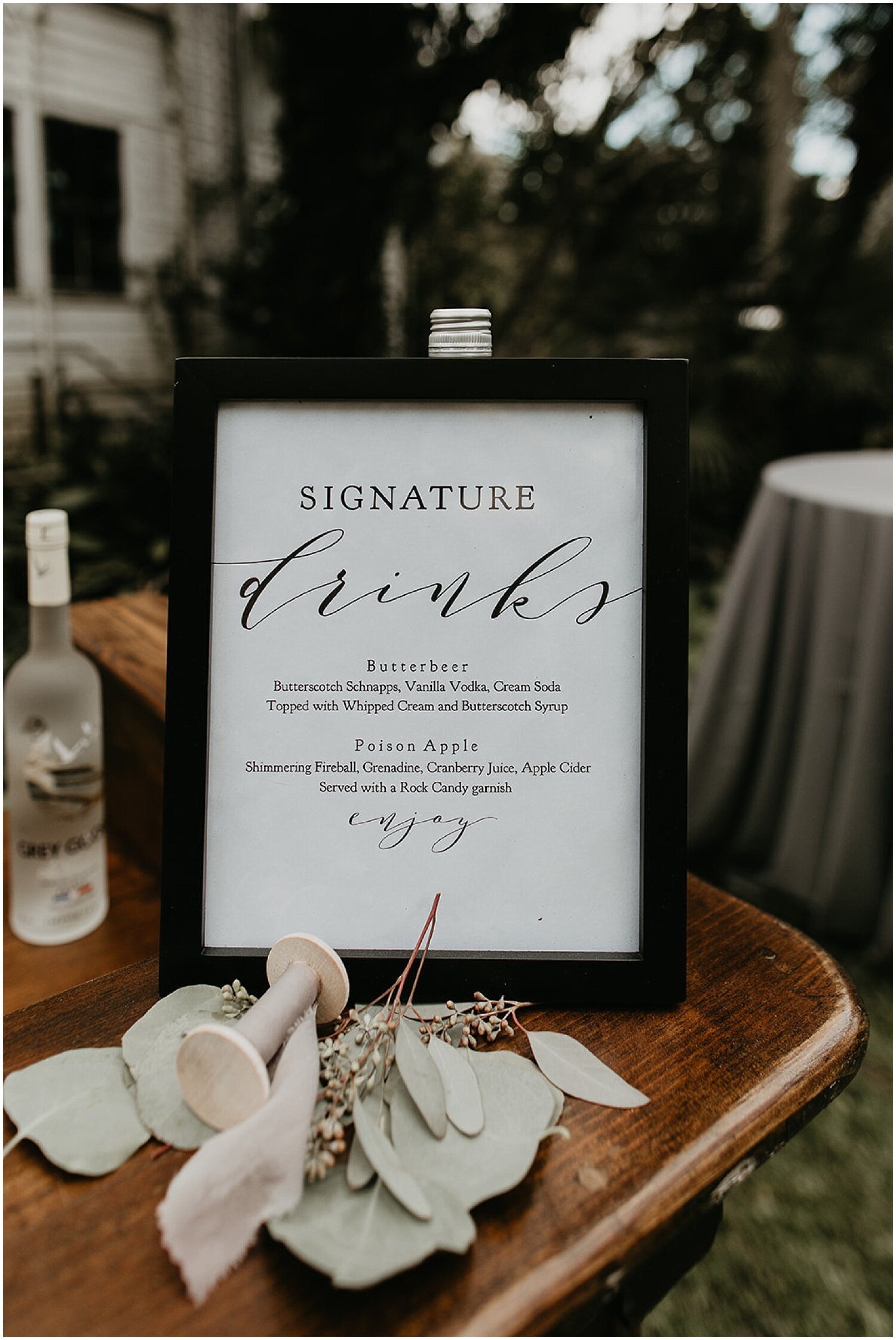  signature drink wedding sign 