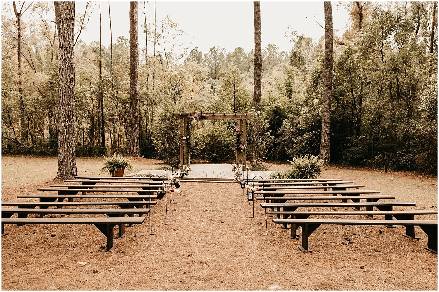  outdoor wedding ceremony in Jacksonville wedding 