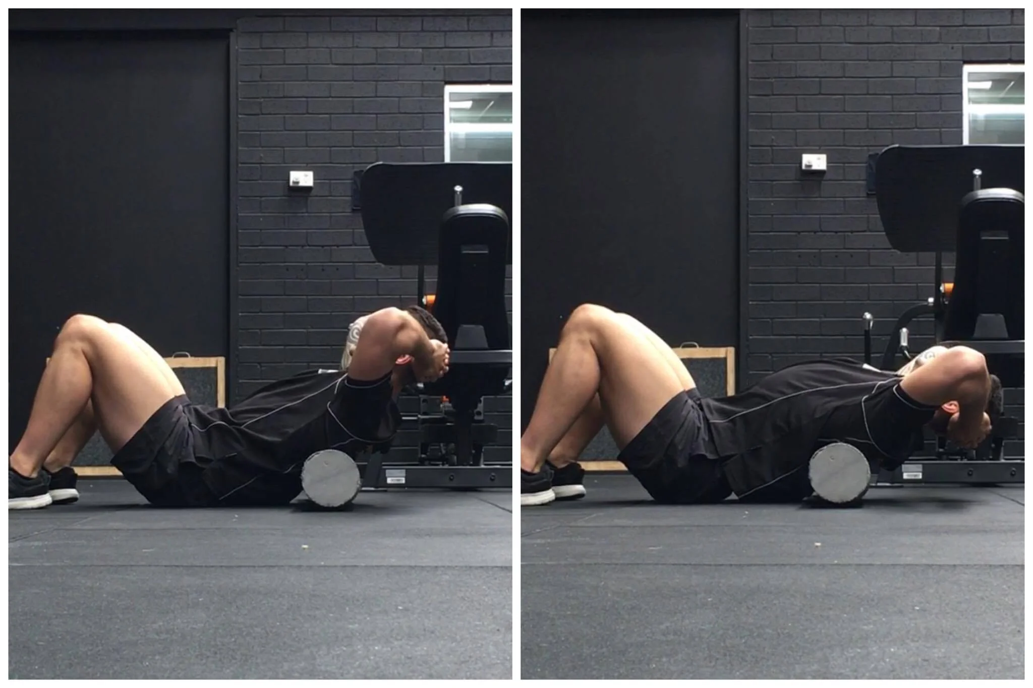 Basic 'Thoracic Extensions' over a roller can help mobilise your upper-back
