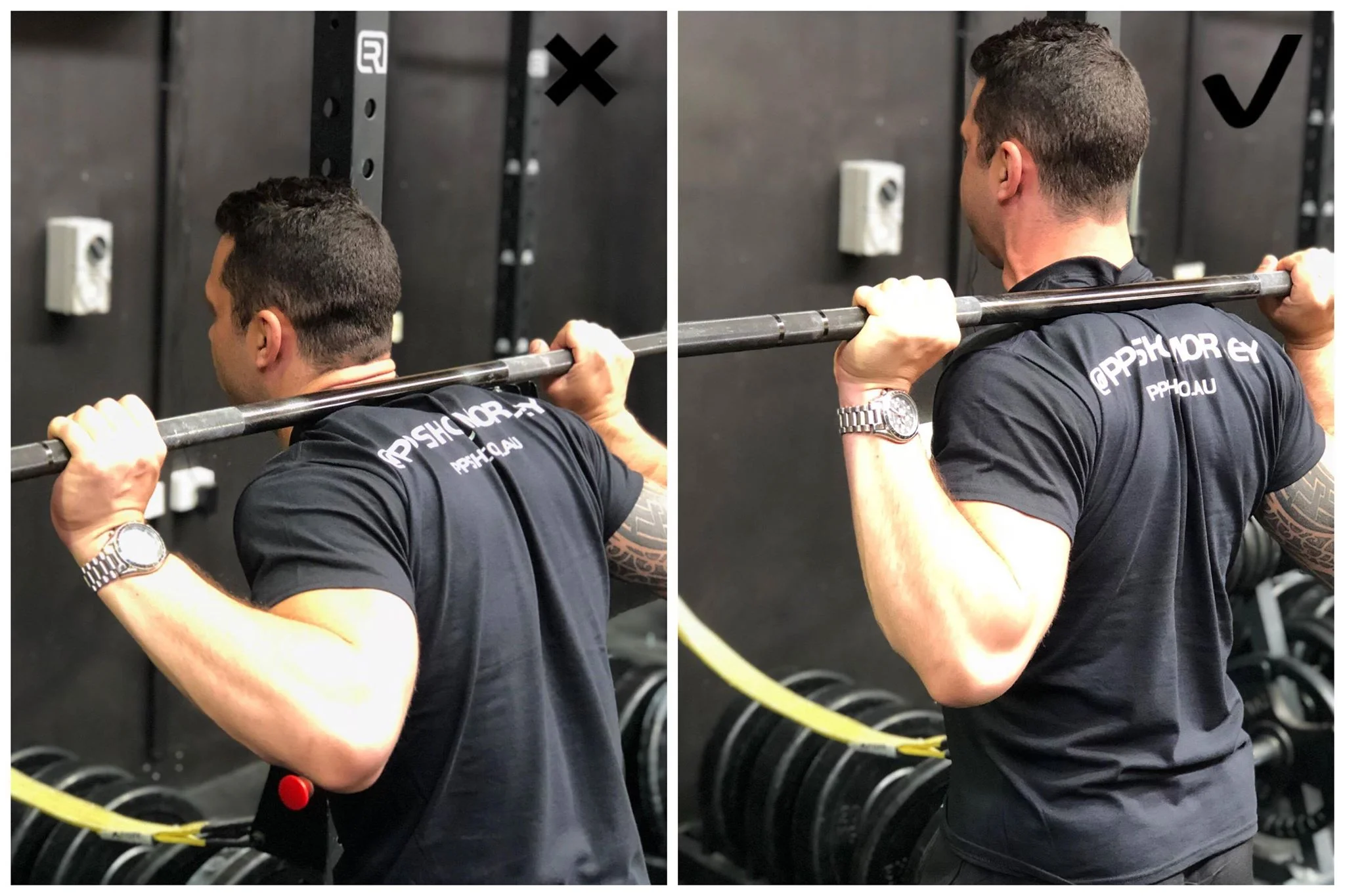 A lack of tightness in the upper-back puts added stress on your neck and lower-back...