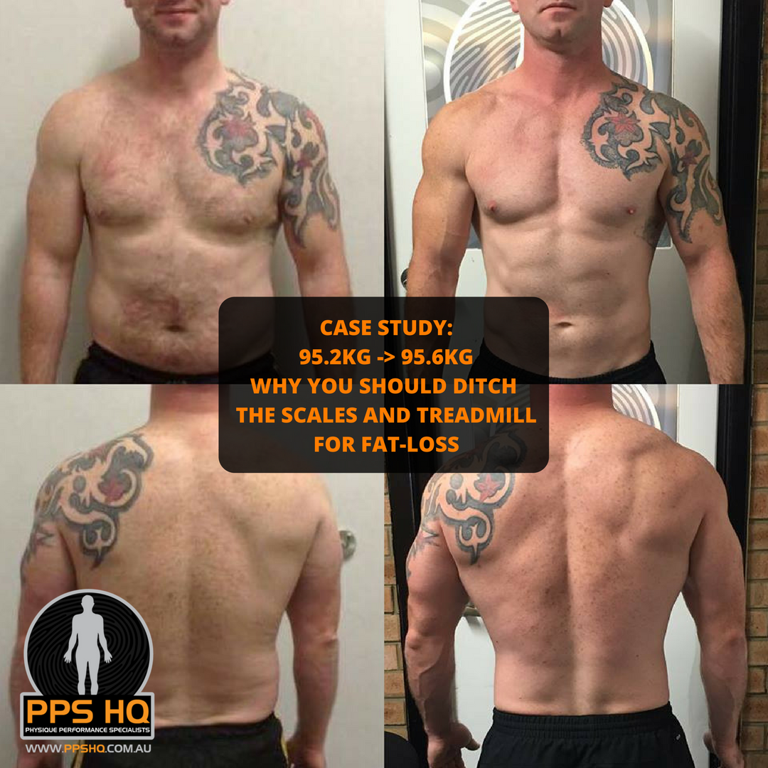 Patrick was a classic example of Body Recomposition - Almost the same body-weight but a very different physique