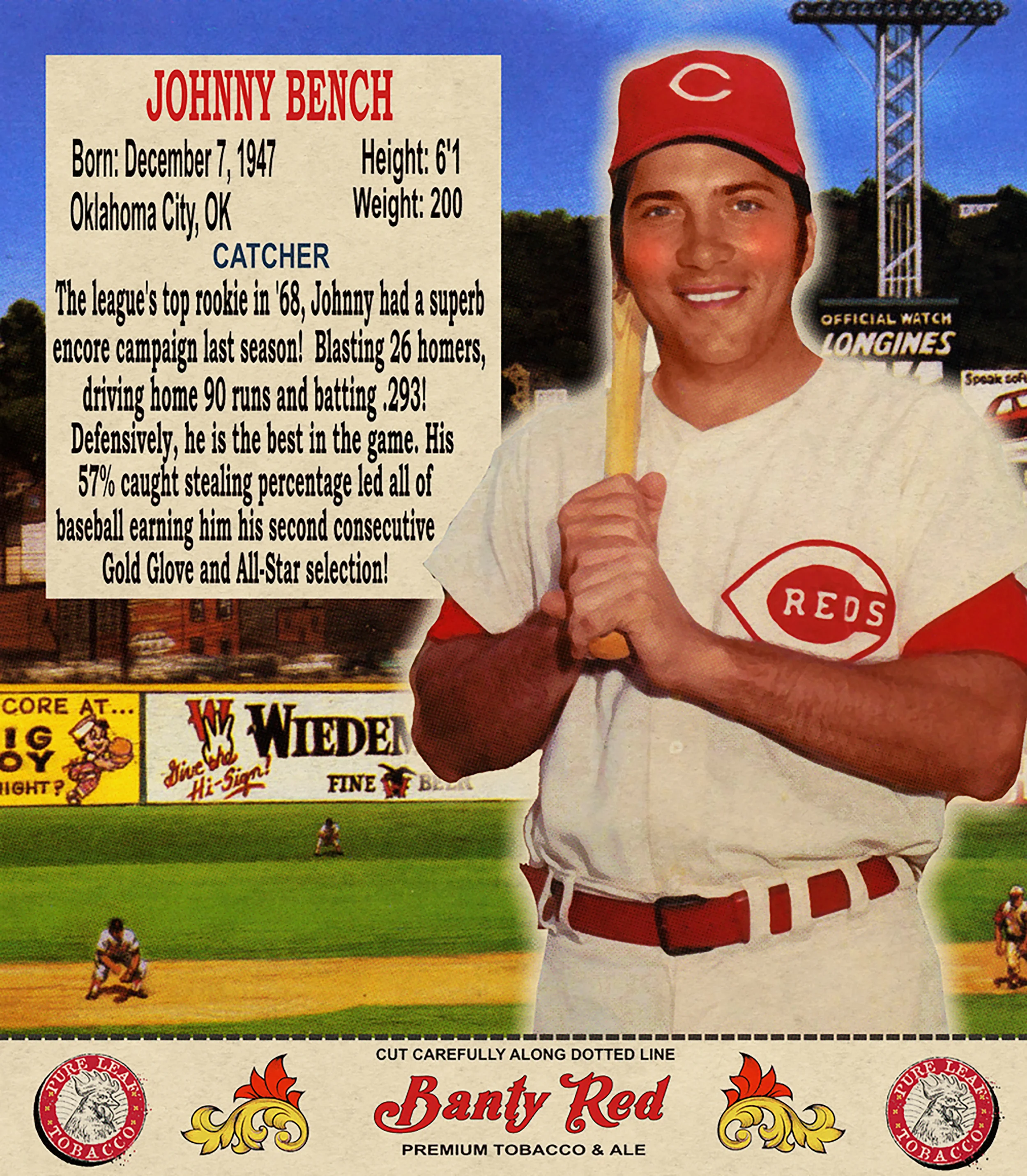 1970 JOHNNY BENCH 2/20/17 Auction closes at $73.23 USD - Current Population of 1