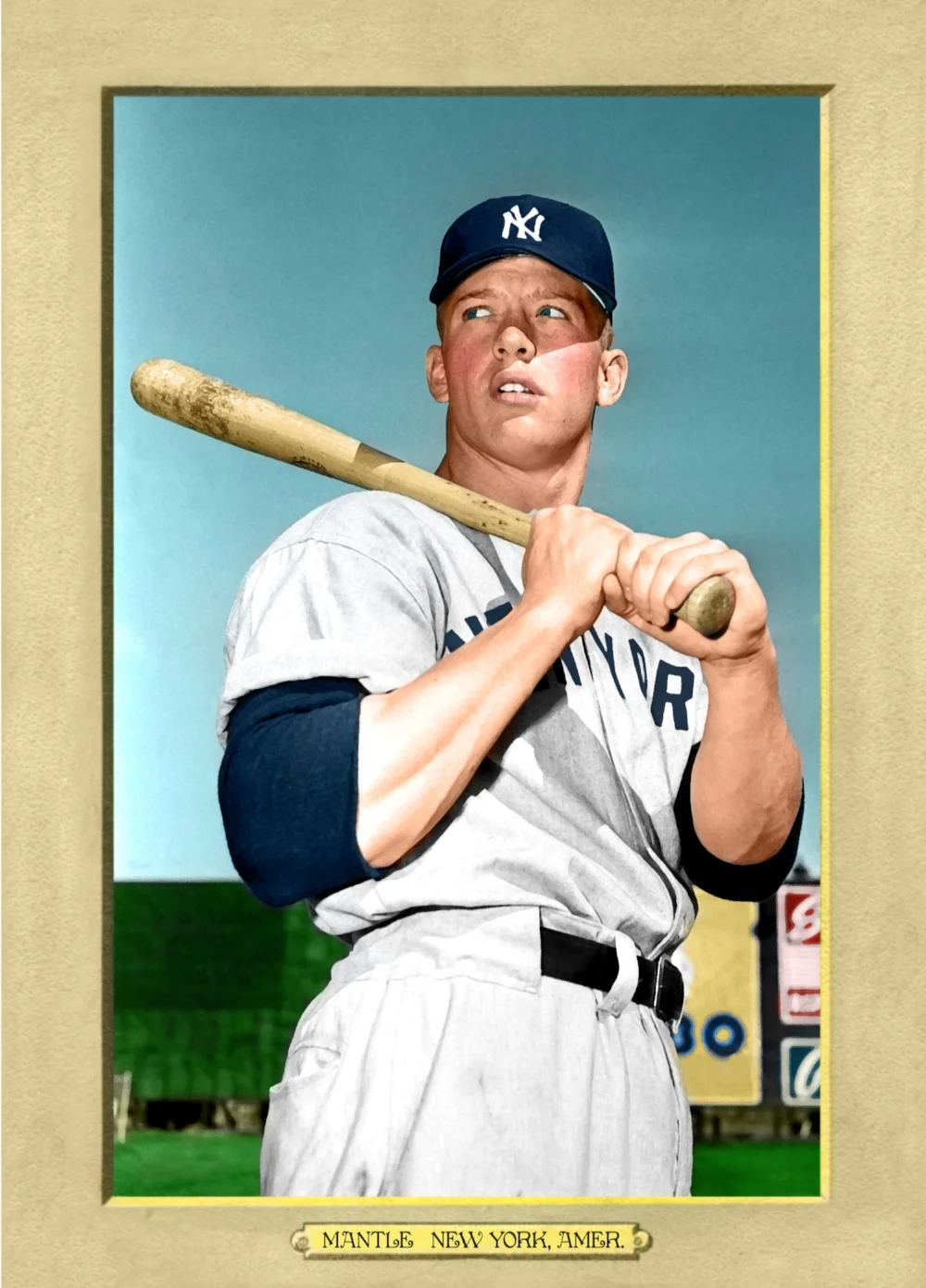 1952 BANTY RED T3 MICKEY MANTLE (5.75 x 8") 2016 Auction Closed at 294.50 USD - Current Population of 1