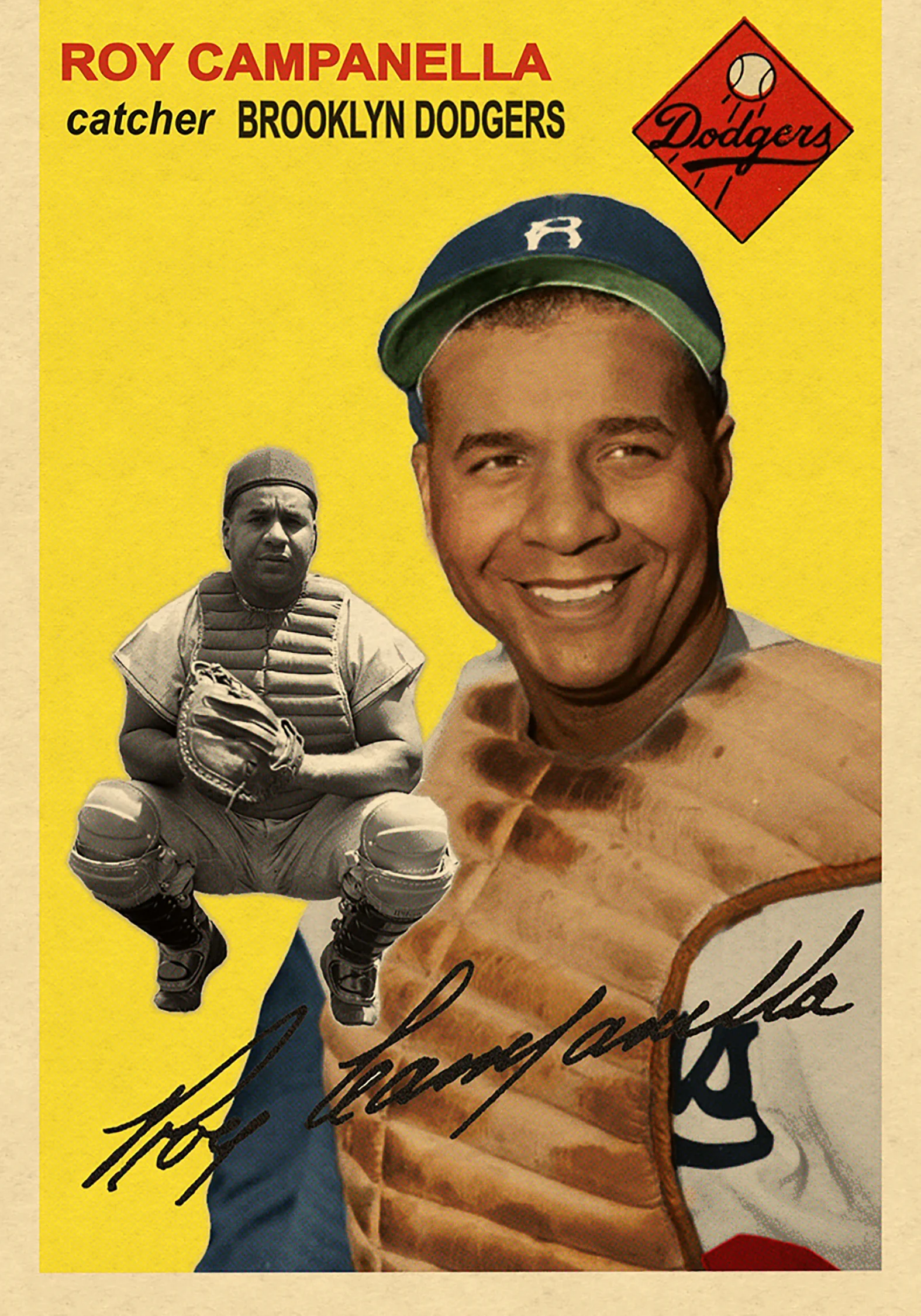 1954 LOST IN THE 50's- ROY CAMPANELLA 4/2/18 Auction Closes at $202.50 USD - Current Population of 1