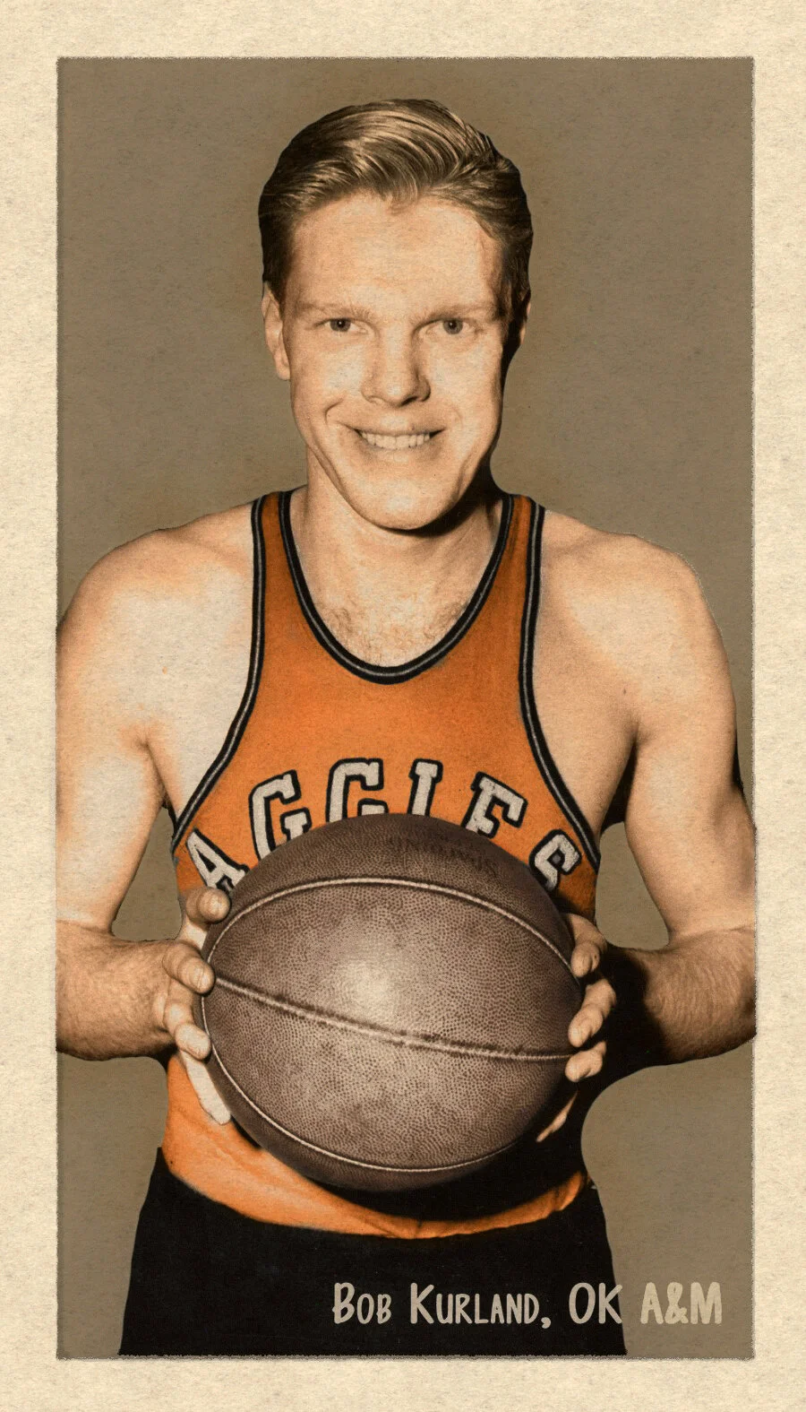 Banty Red Hoops Tall Boys #1 Bob Kurland…the first player to dunk in a game!