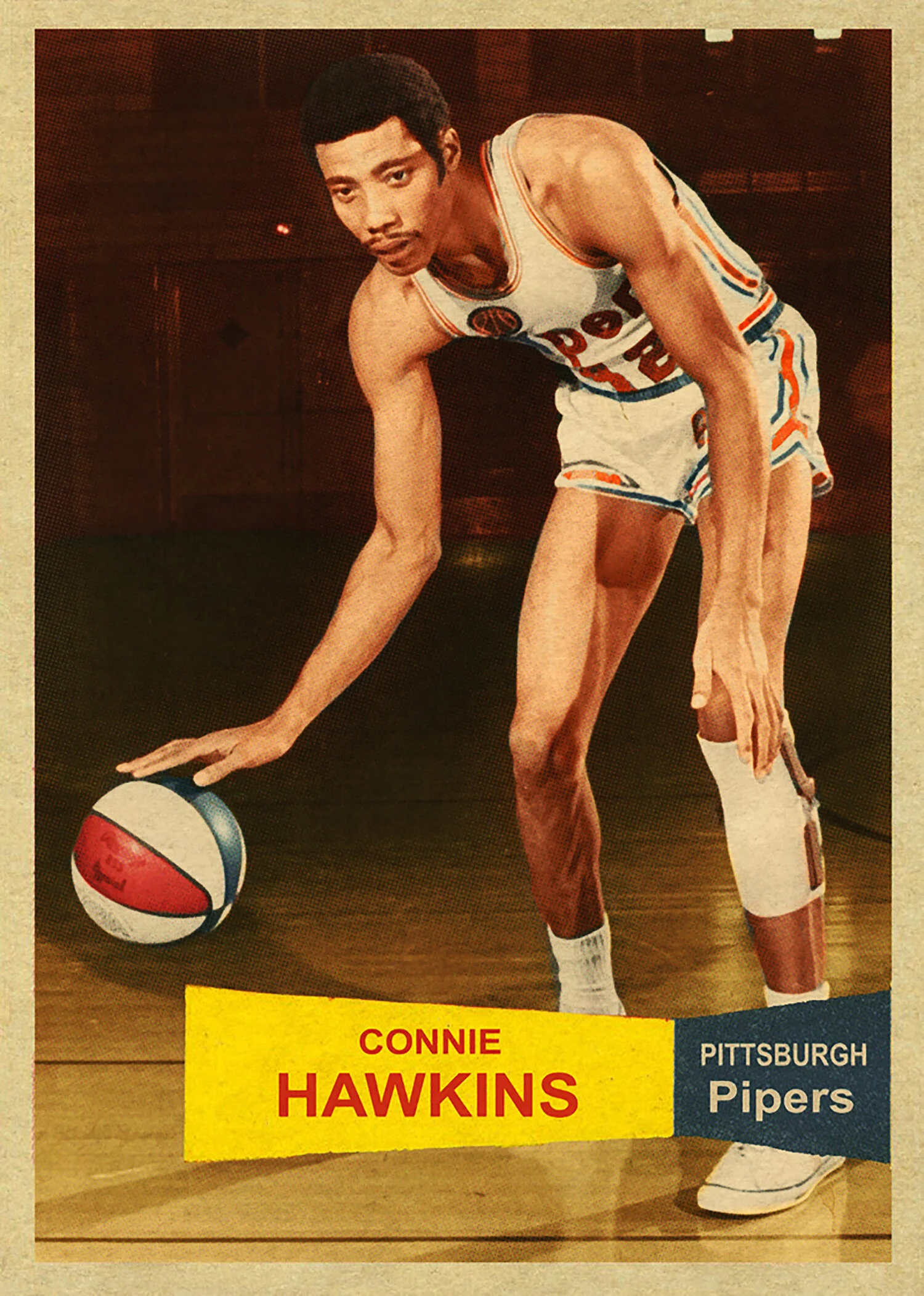 Blacktop and hardcourt legend Connie Hawkins featured on BR’s “1957” Hoops card  #14