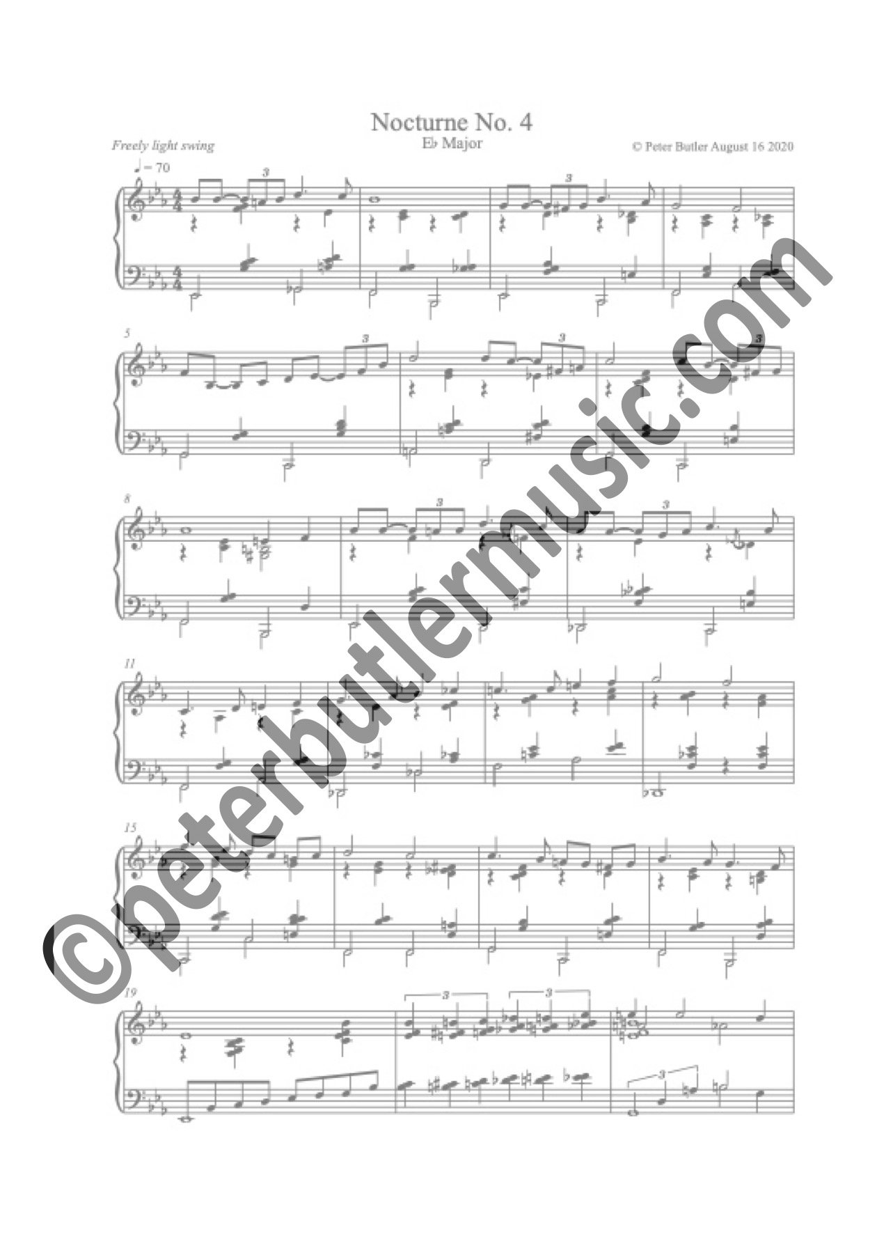 Nocturne No. 4 Eb Major 200816