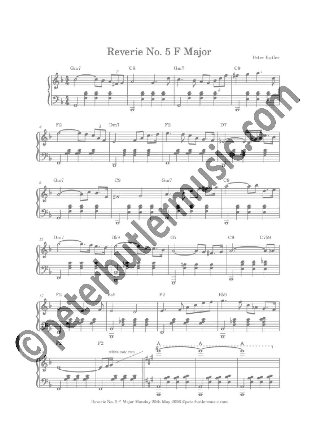 Reverie No. 5 F Major