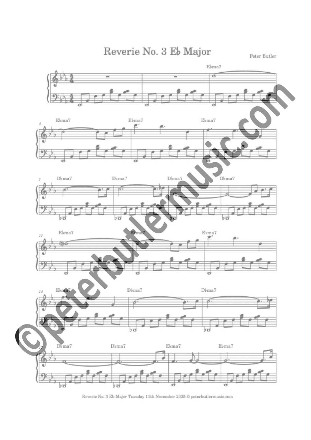 Reverie No. 4 F# Major