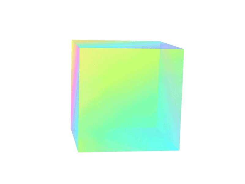 rotating rainbow cube.gif