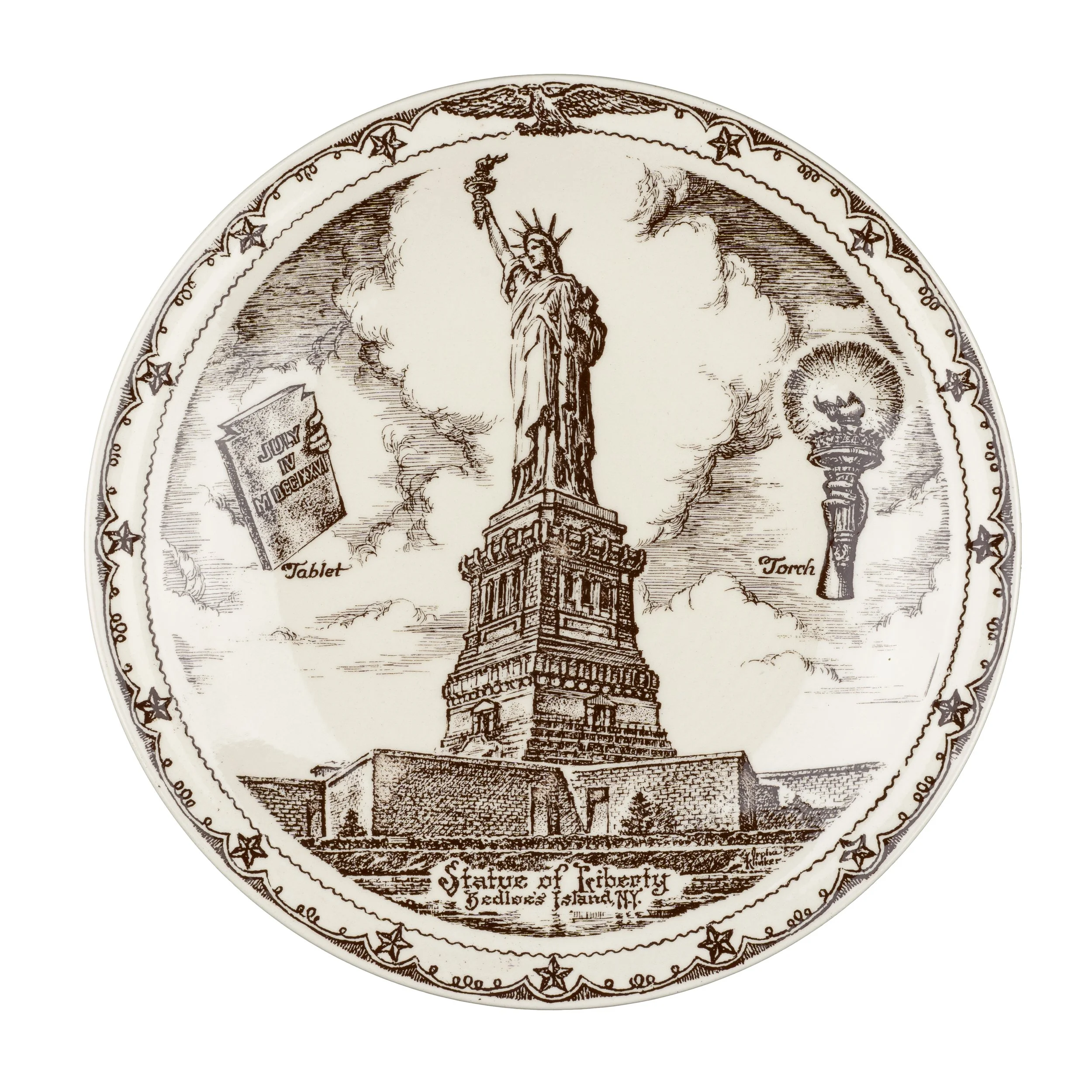 Commemorative Statue of Liberty Plate - Vernon Kilns