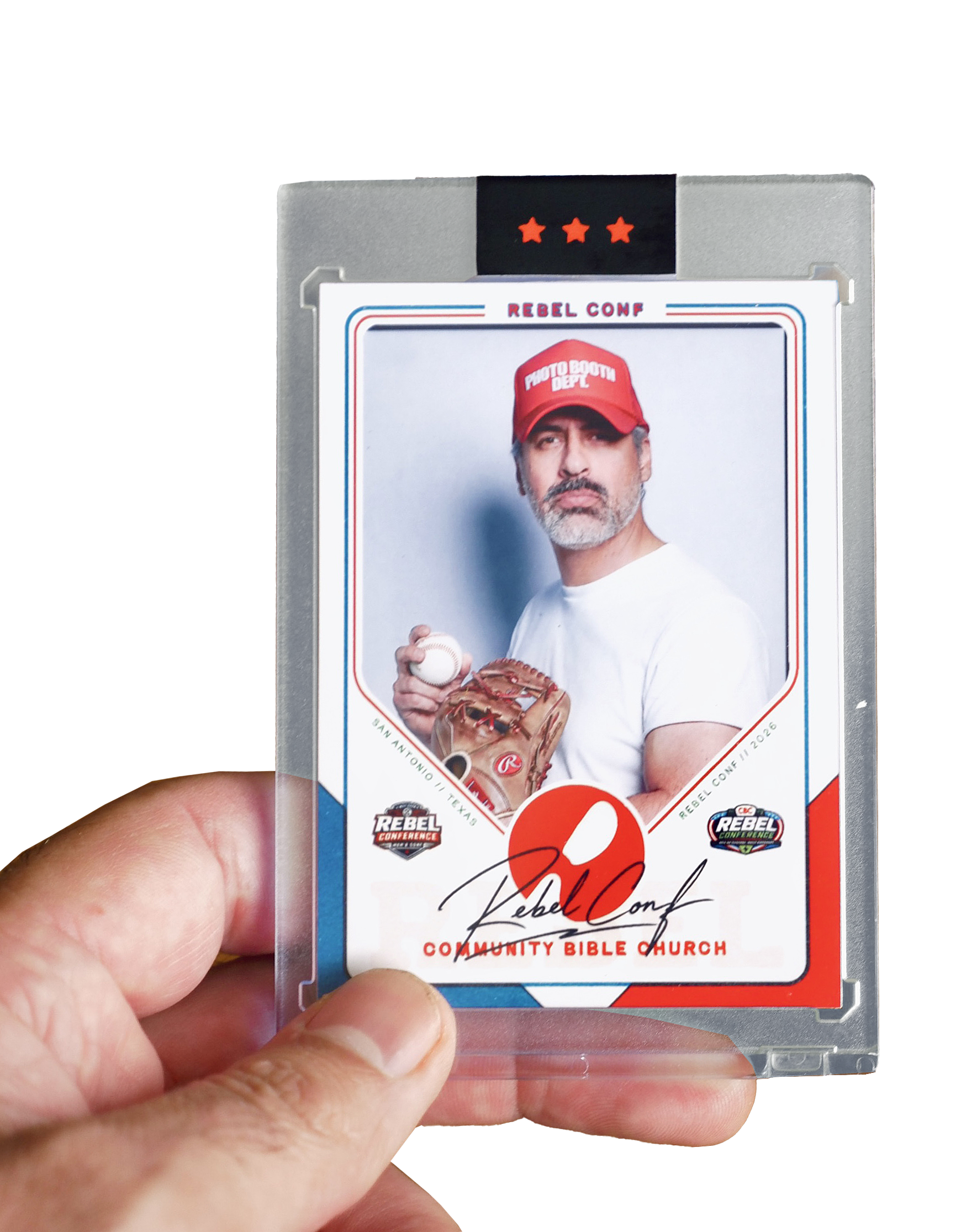 trading card photo booth